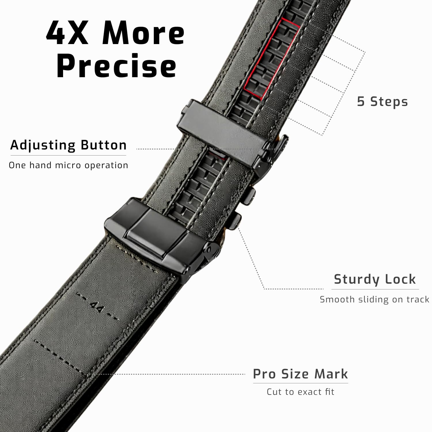 Genuine Leather Ratchet Buckle Belt