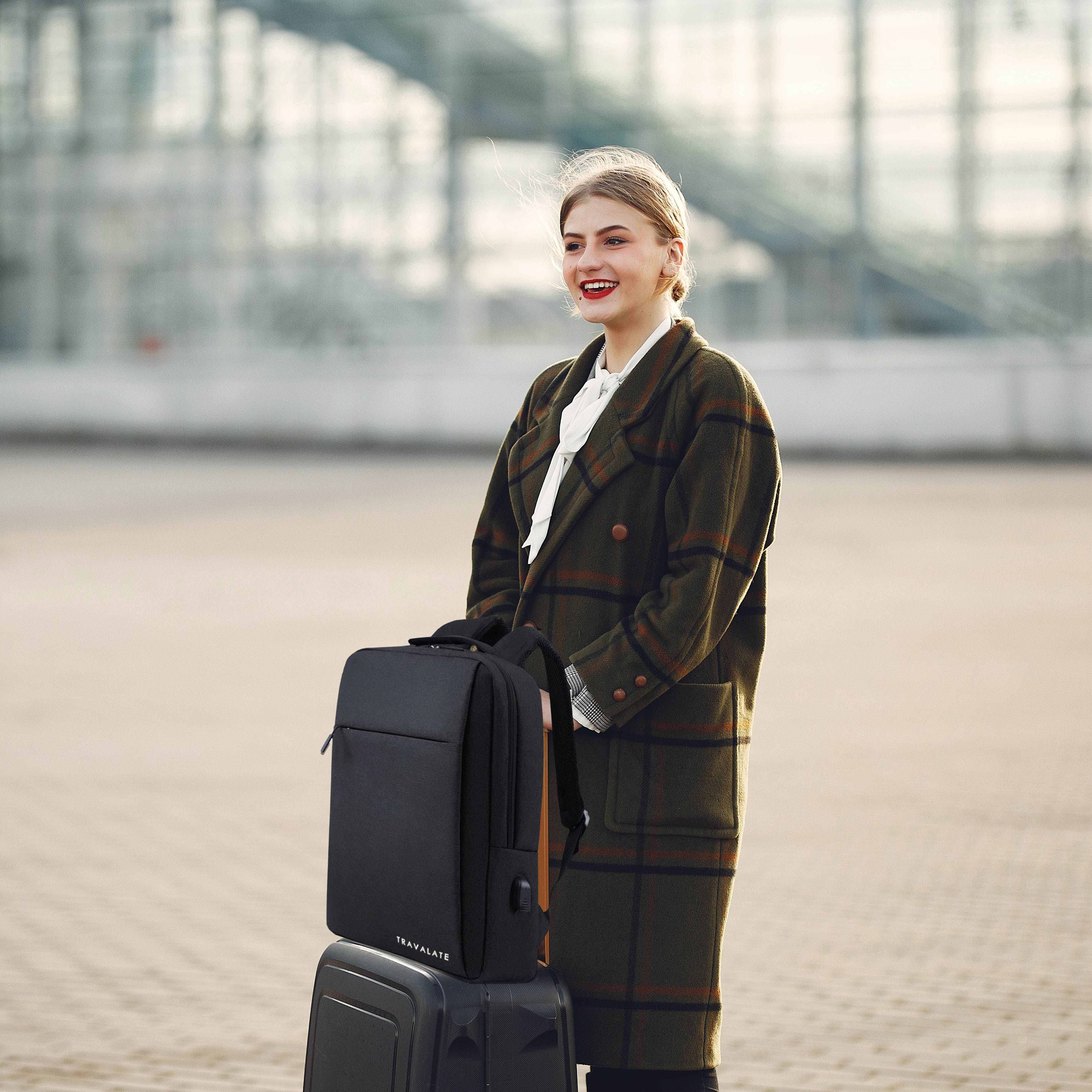 Laptop Backpack with Charging USB port | Black