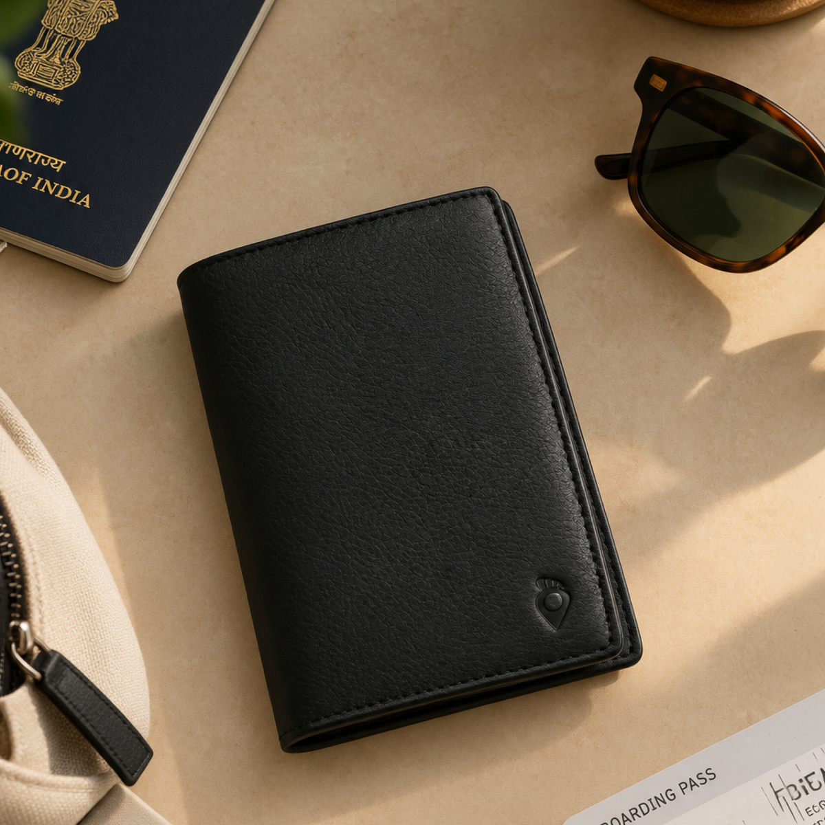 TRAVALATE Leather Passport Holder