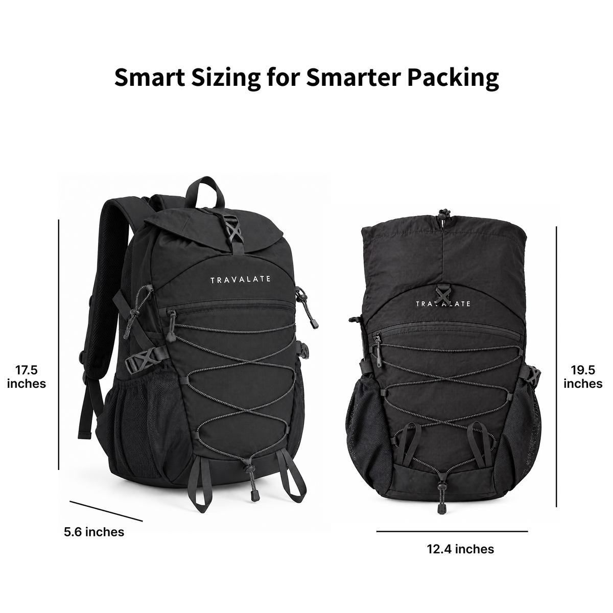 TRAVALATE TrailX Backpack - Black