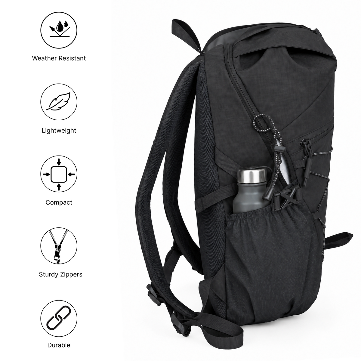 TRAVALATE TrailX Backpack - Black