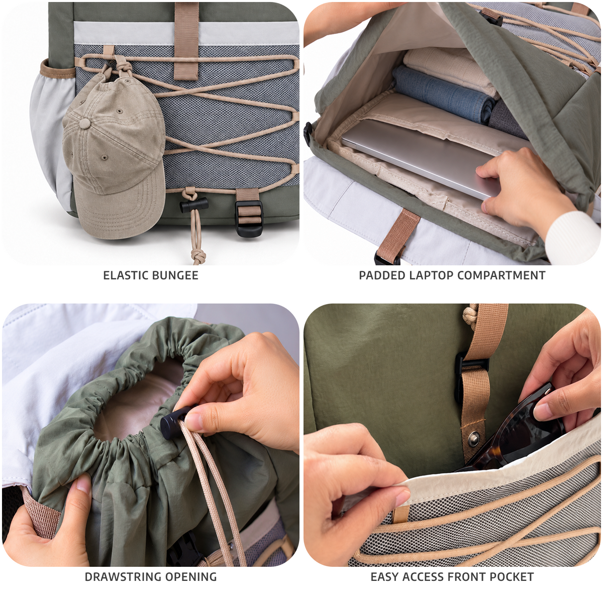 TRAVALATE Flux Z Backpack - Olive