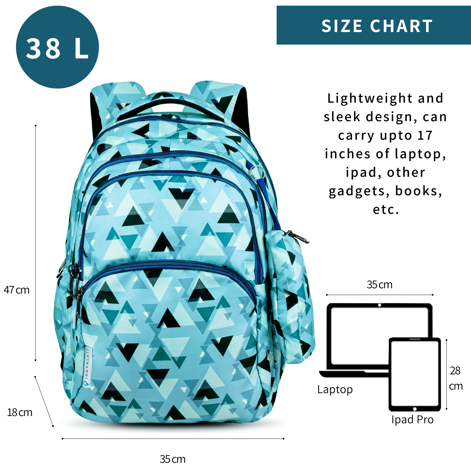GeoPop School Backpack | Green