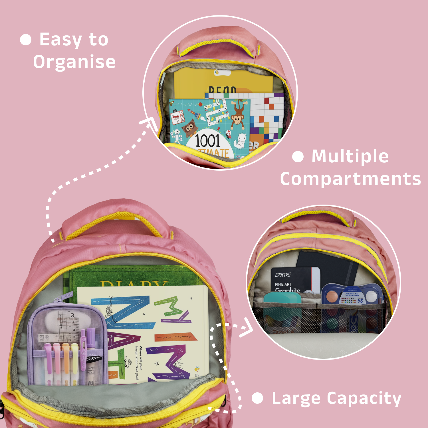 Giraffe ArtPlay Backpack | Pink