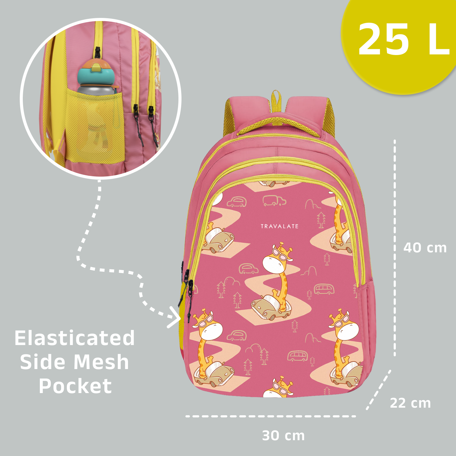 Giraffe ArtPlay Backpack | Pink