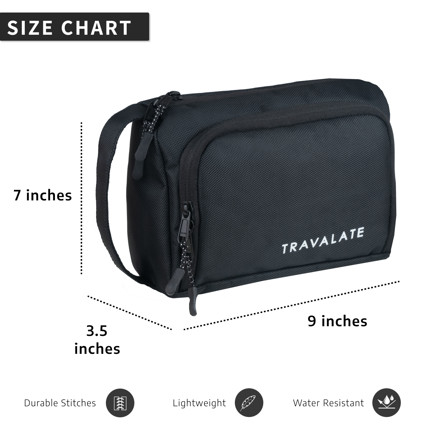 Travel Wash Bag | Black