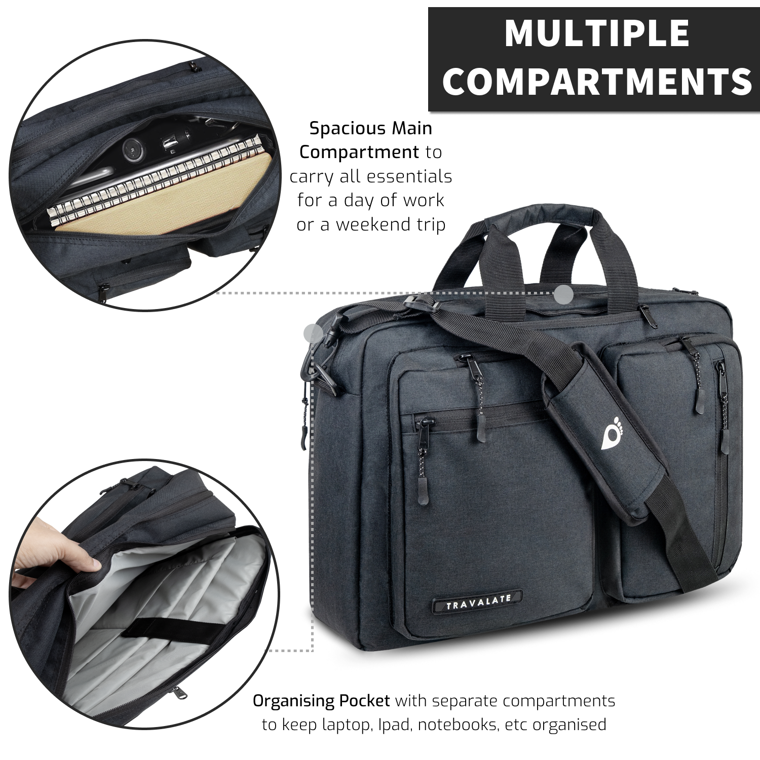 Messenger-Backpack | Black