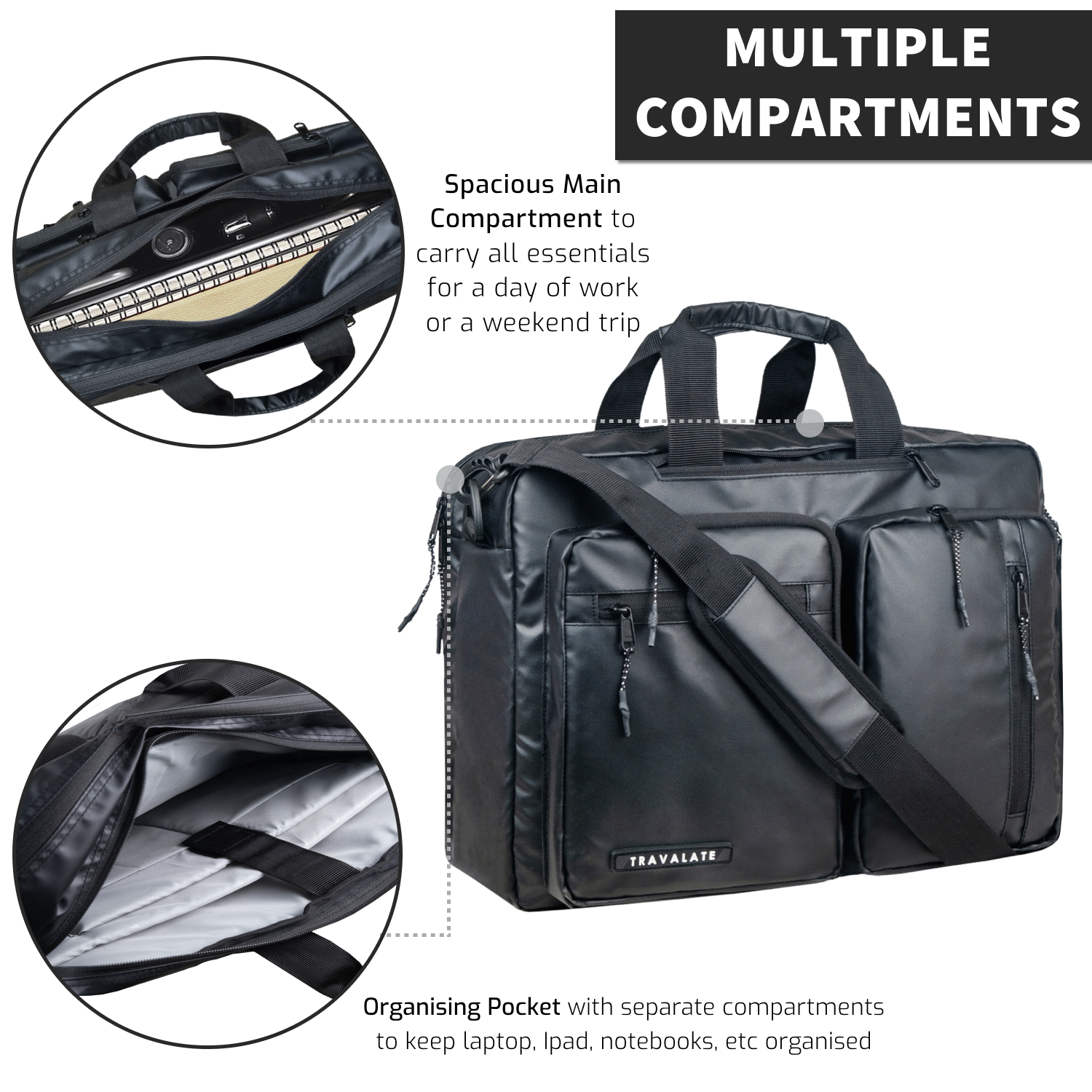 Messenger-Backpack | R Black