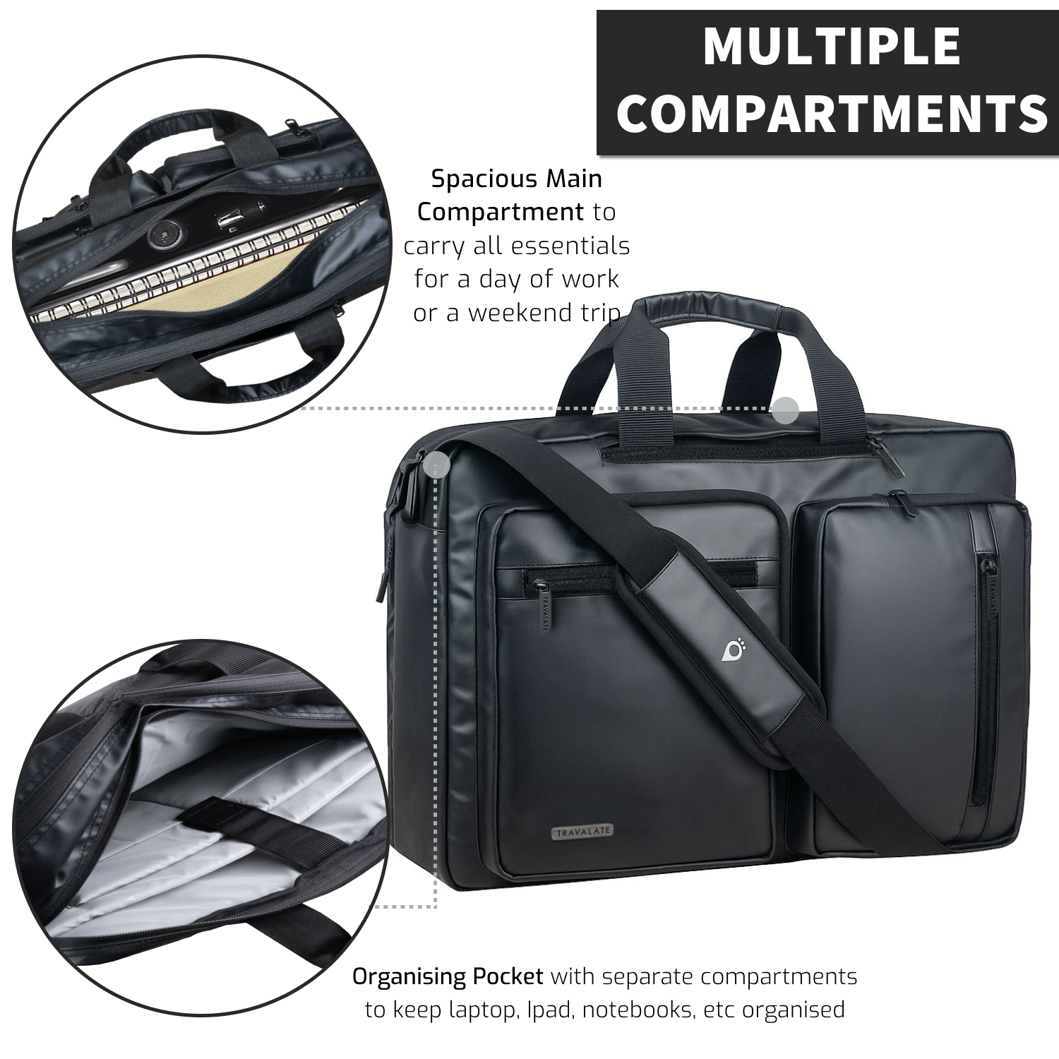 Messenger-Backpack | R Black