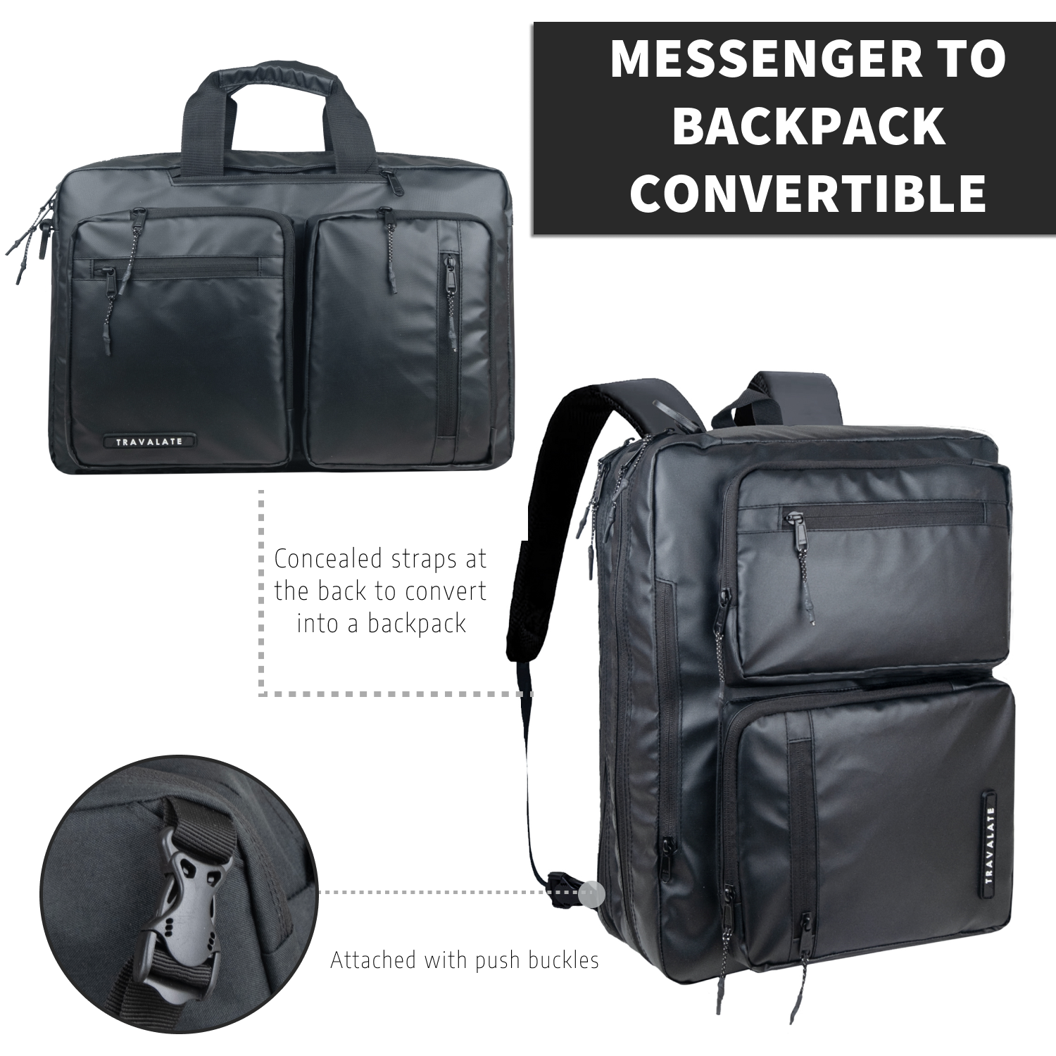 Messenger-Backpack | R Black