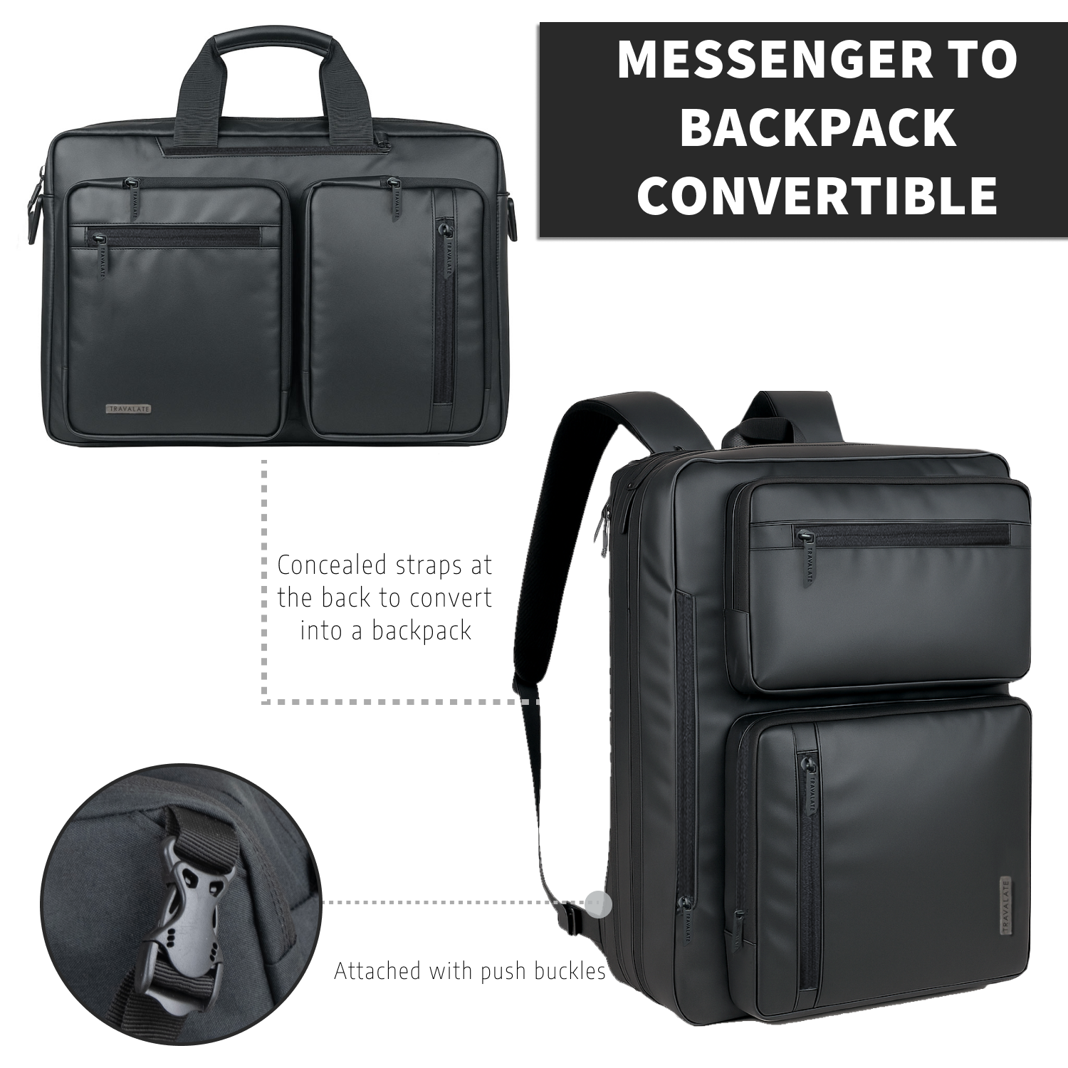 Messenger-Backpack | R Black