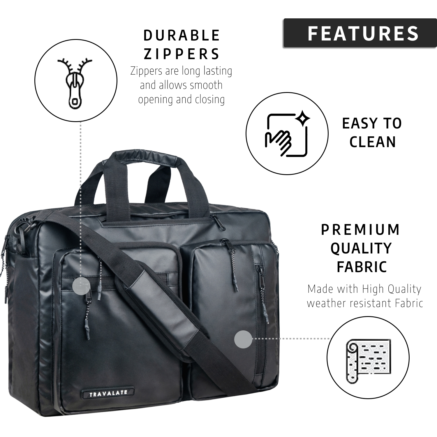 Messenger-Backpack | R Black
