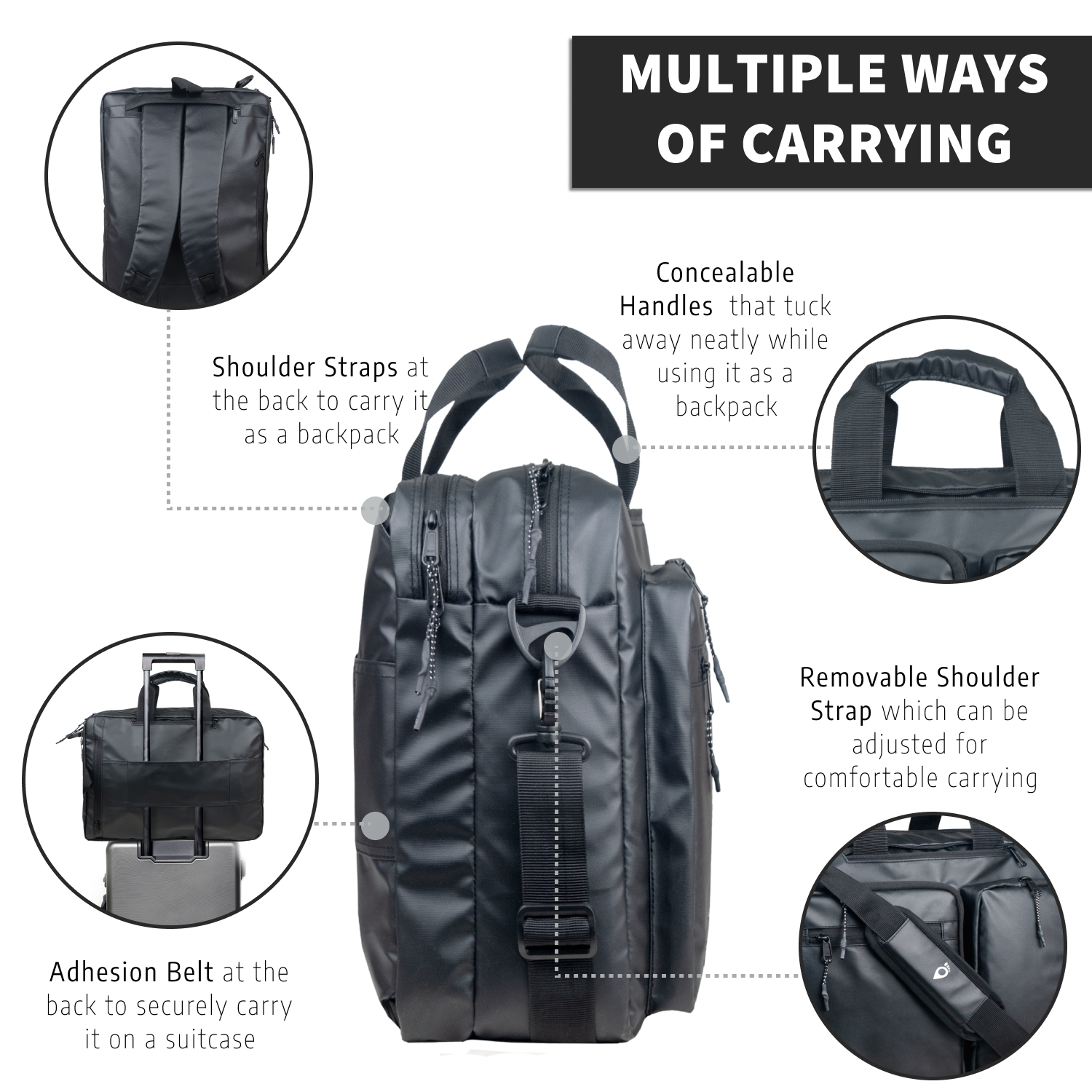 Messenger-Backpack | R Black