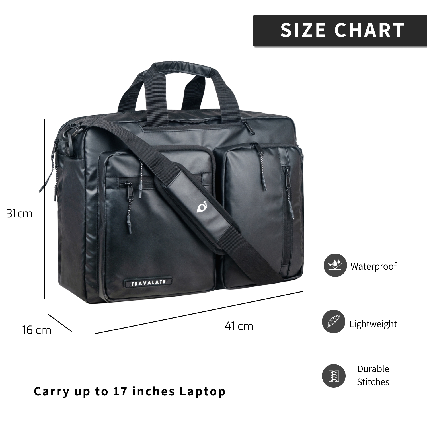 Messenger-Backpack | R Black