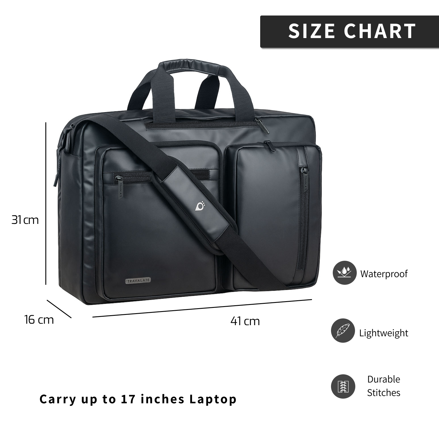 Messenger-Backpack | R Black