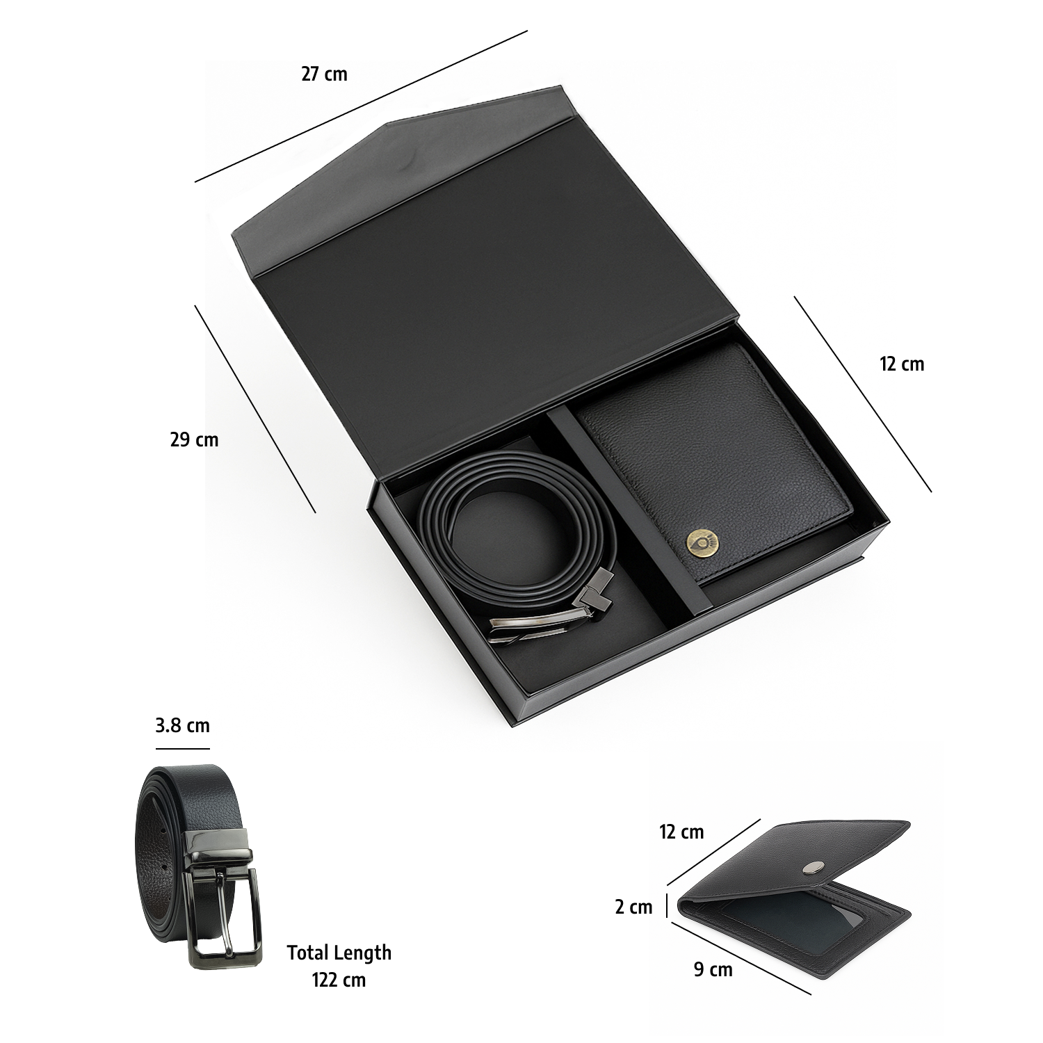 Leather Belt & Wallet Combo