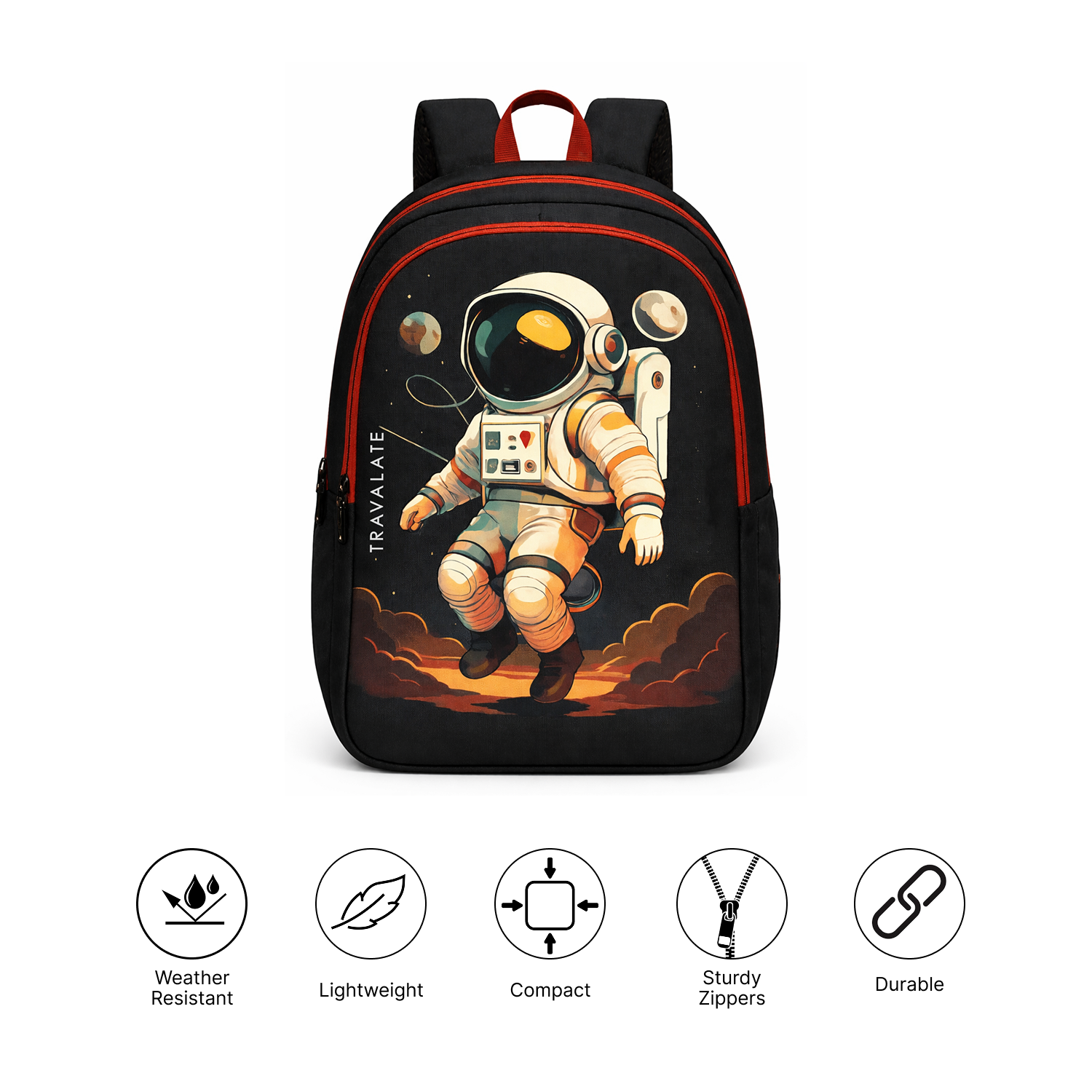 Astronaut ArtPlay Backpack | Black