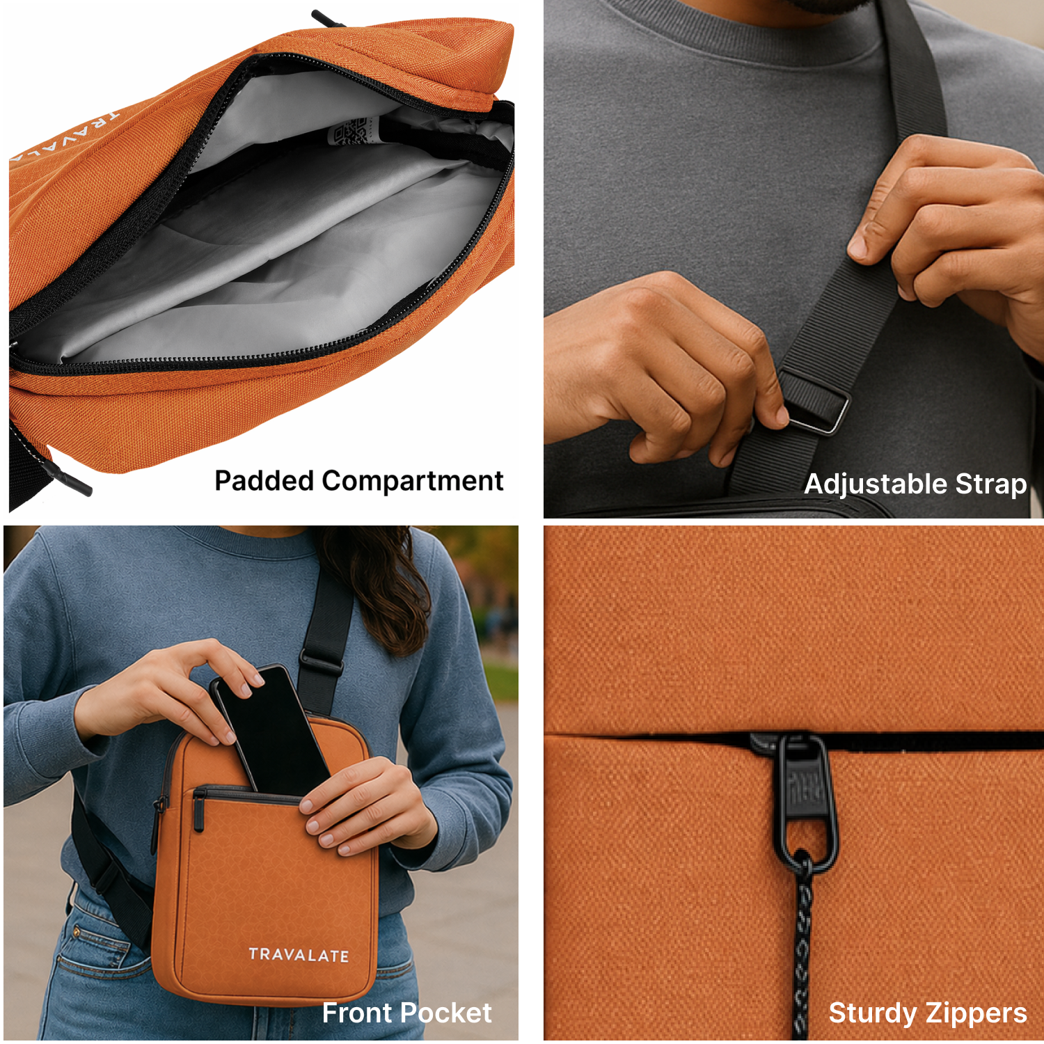 Sling bag | Orange