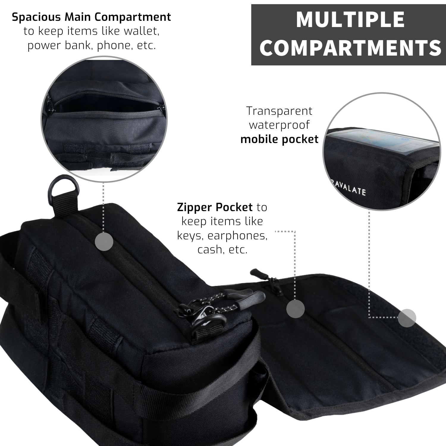 Water-Resistant Mobile Holder for Bikes