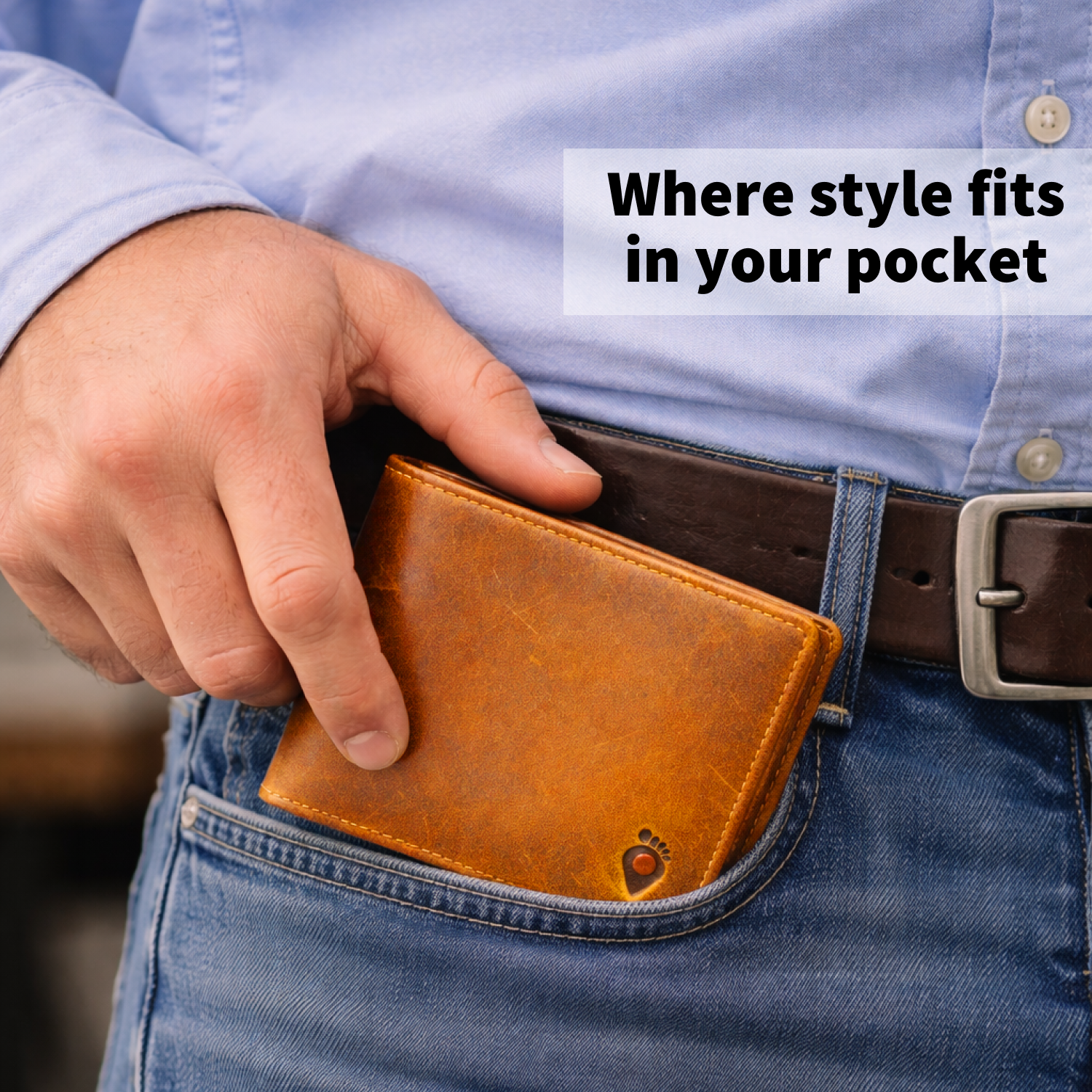 Genuine Leather Wallet - Brown