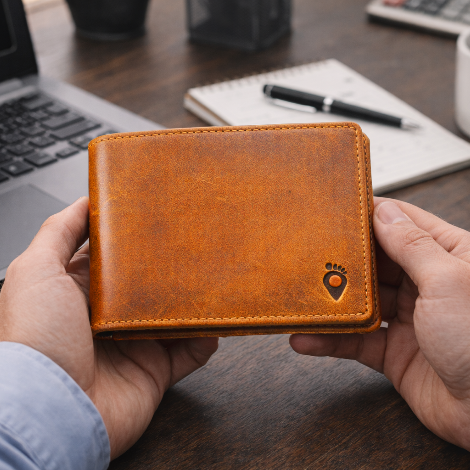 Genuine Leather Wallet - Brown