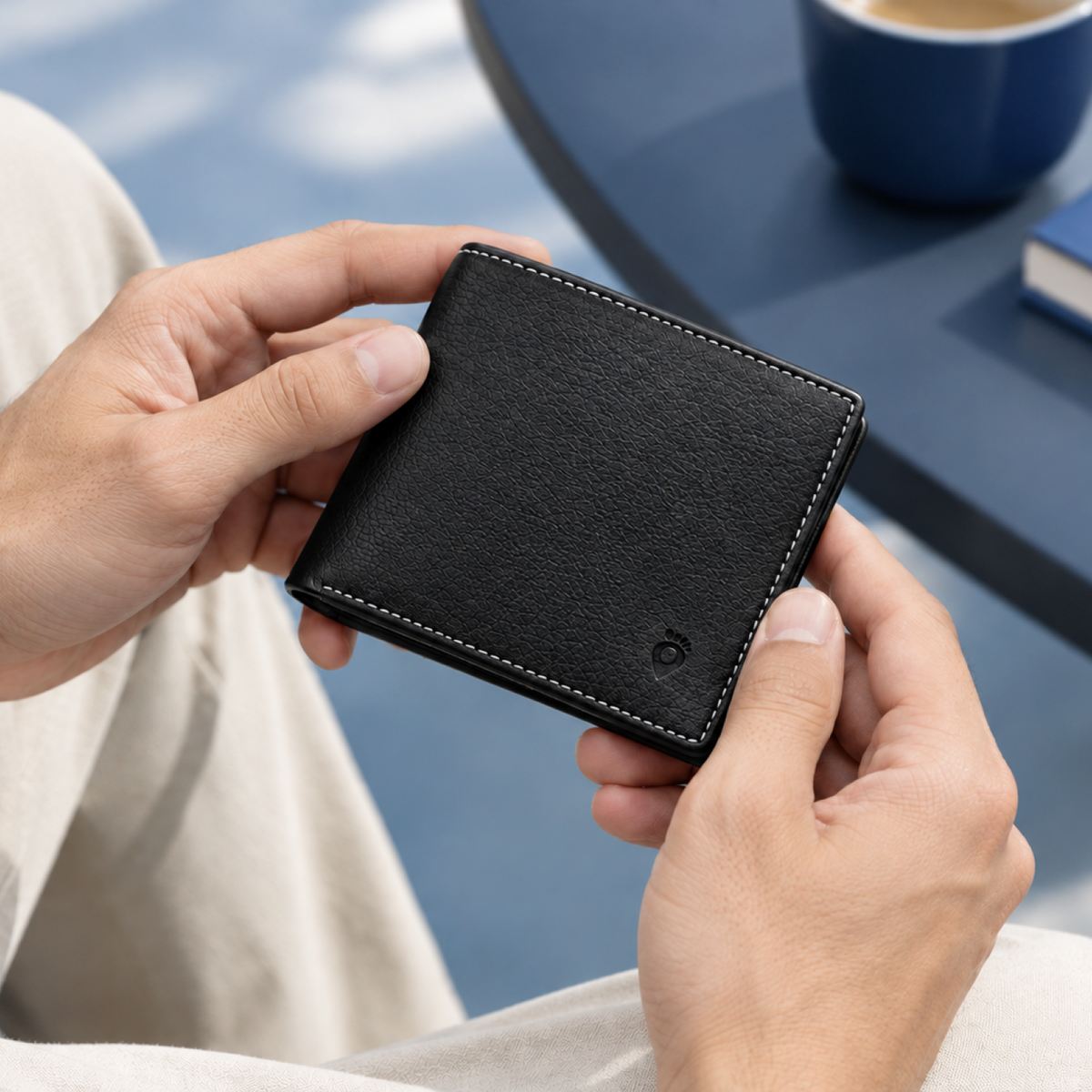 TRAVALATE Bi-Fold Leather Wallet with 8 Card Slots