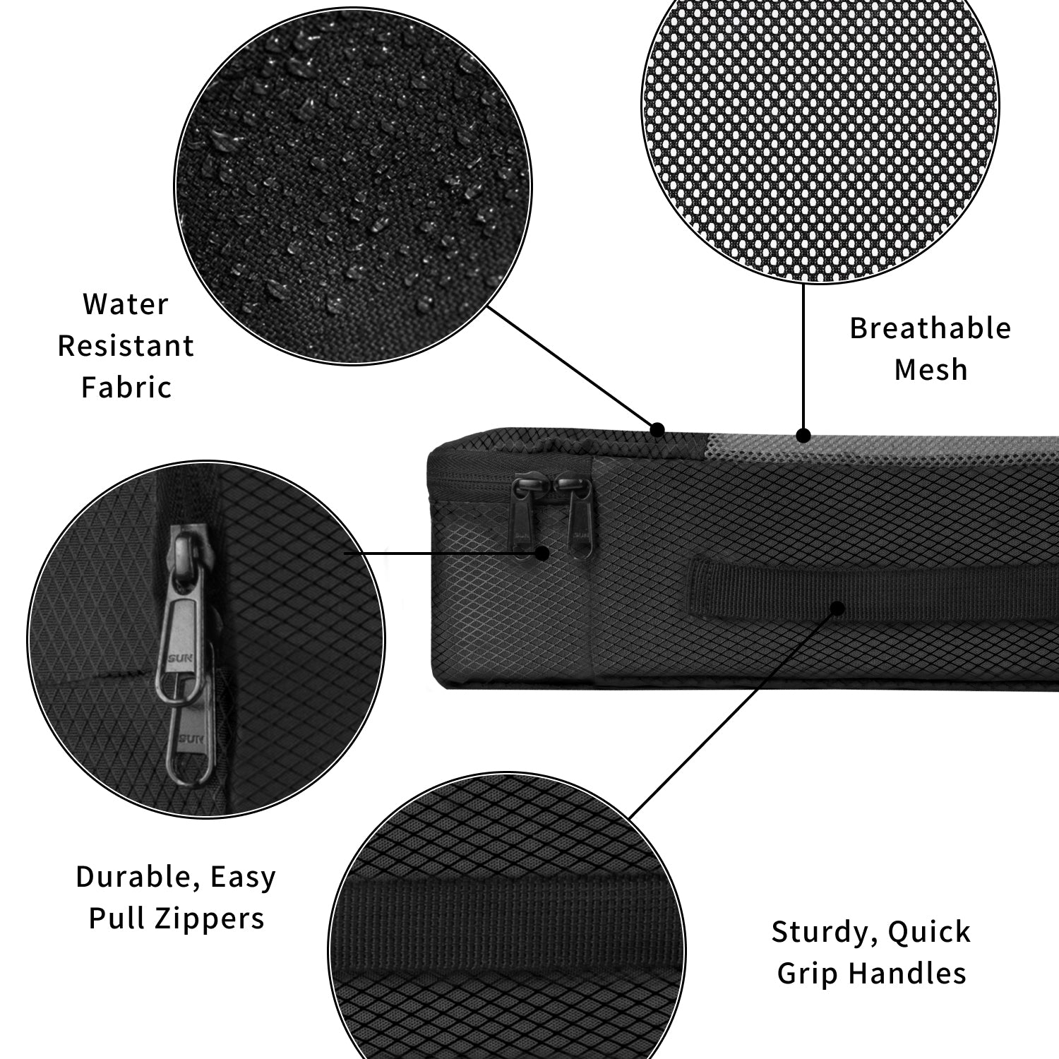Packing Cubes | Set of 8 Black