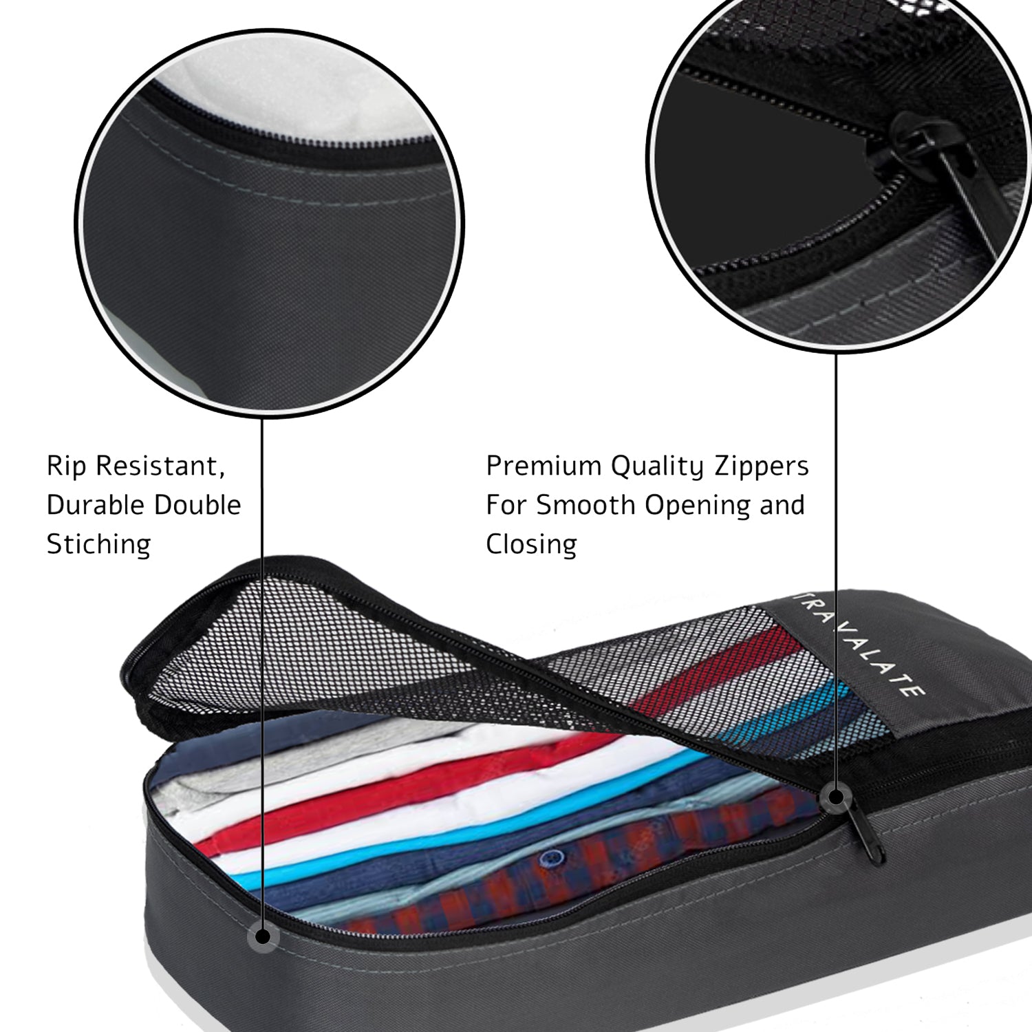 Packing Cubes | Set of 8 Grey