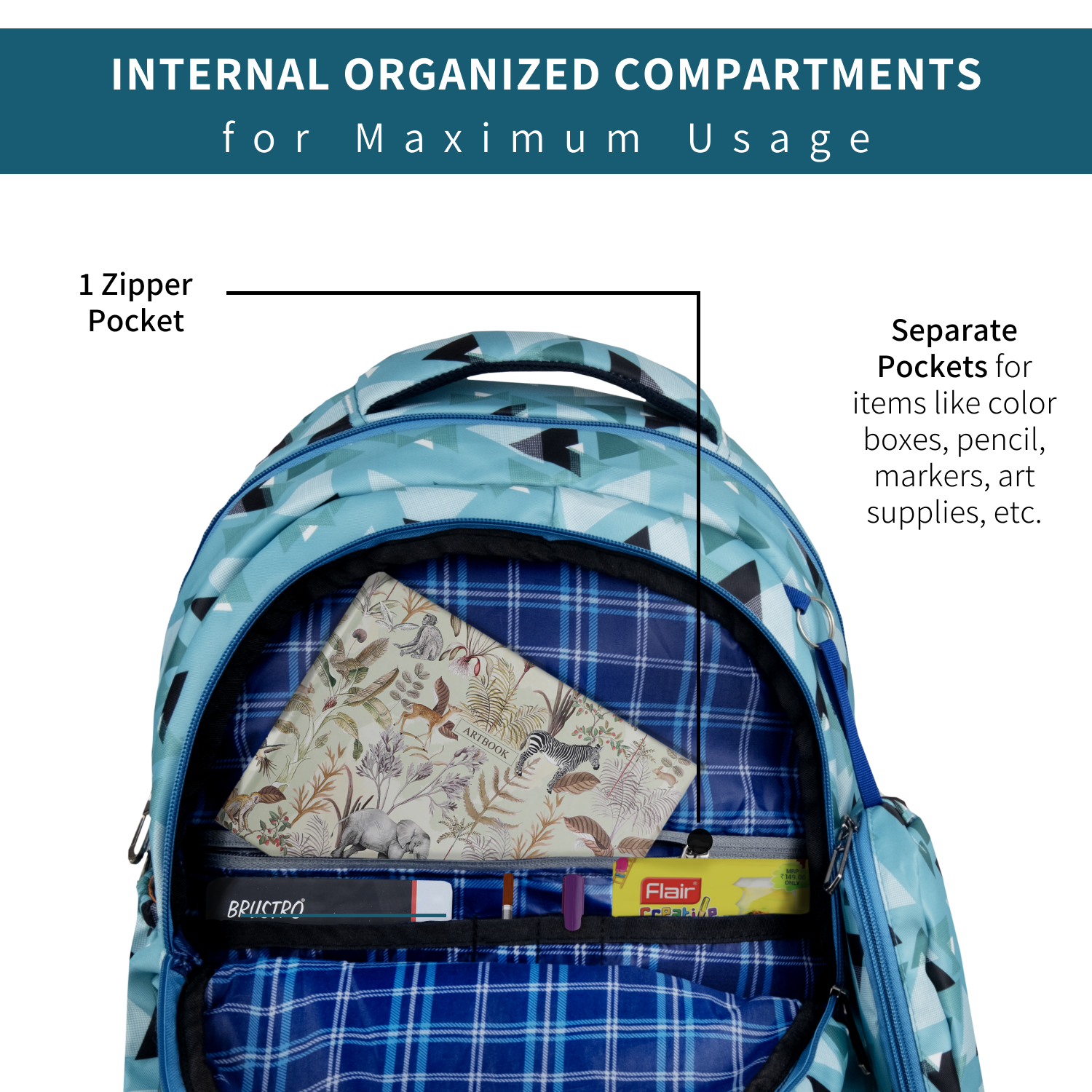 GeoPack School Backpack | Green