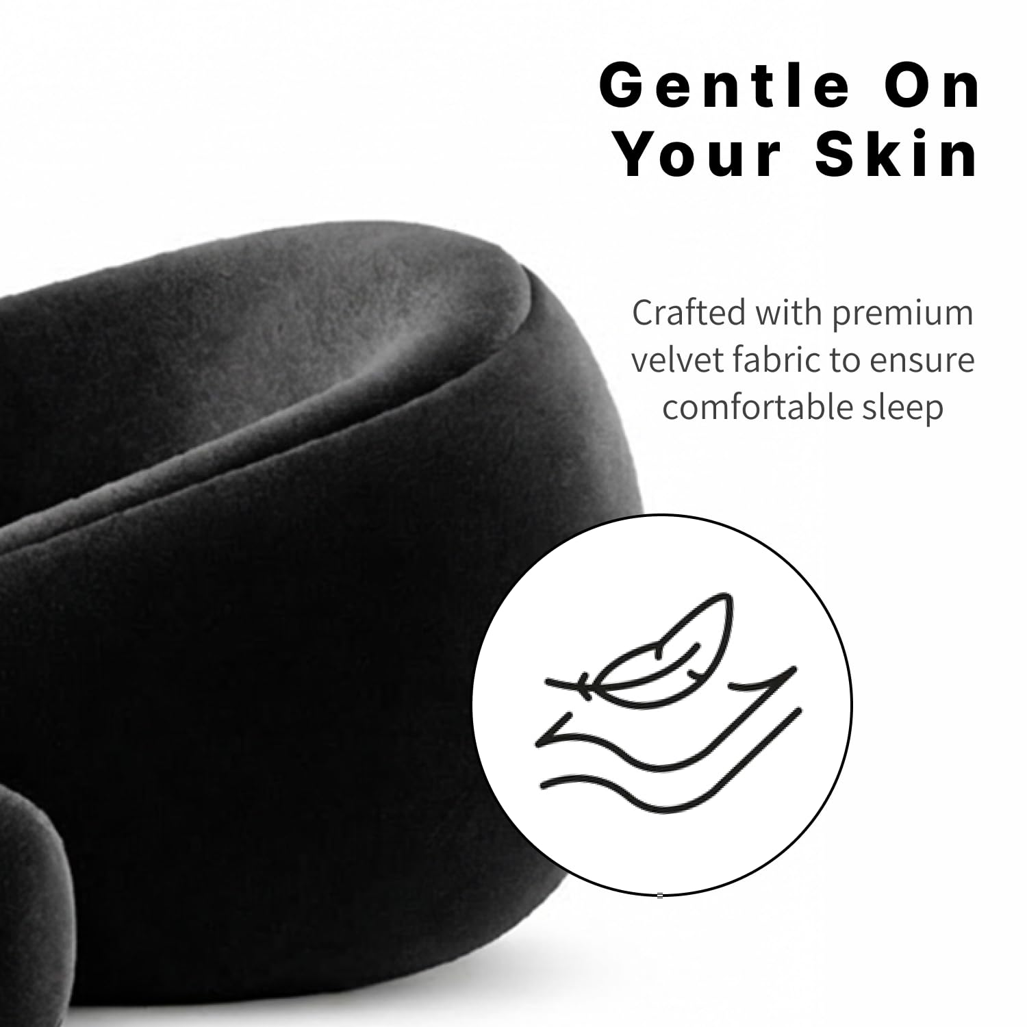 TRAVALATE Round Shape Neck Pillow and Eye Mask Combo