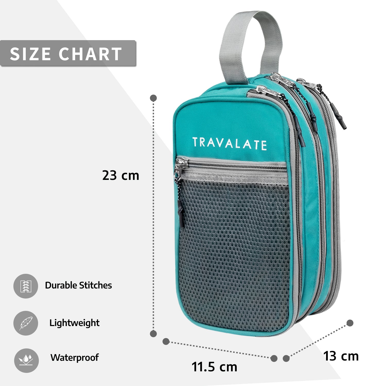 Multi-Pocket Travel Toiletry Bag | Green