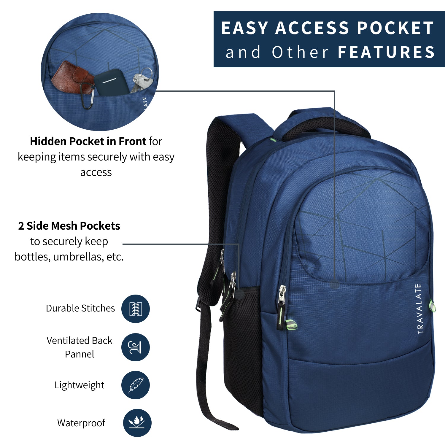 DailyCommute Backpack | Blue