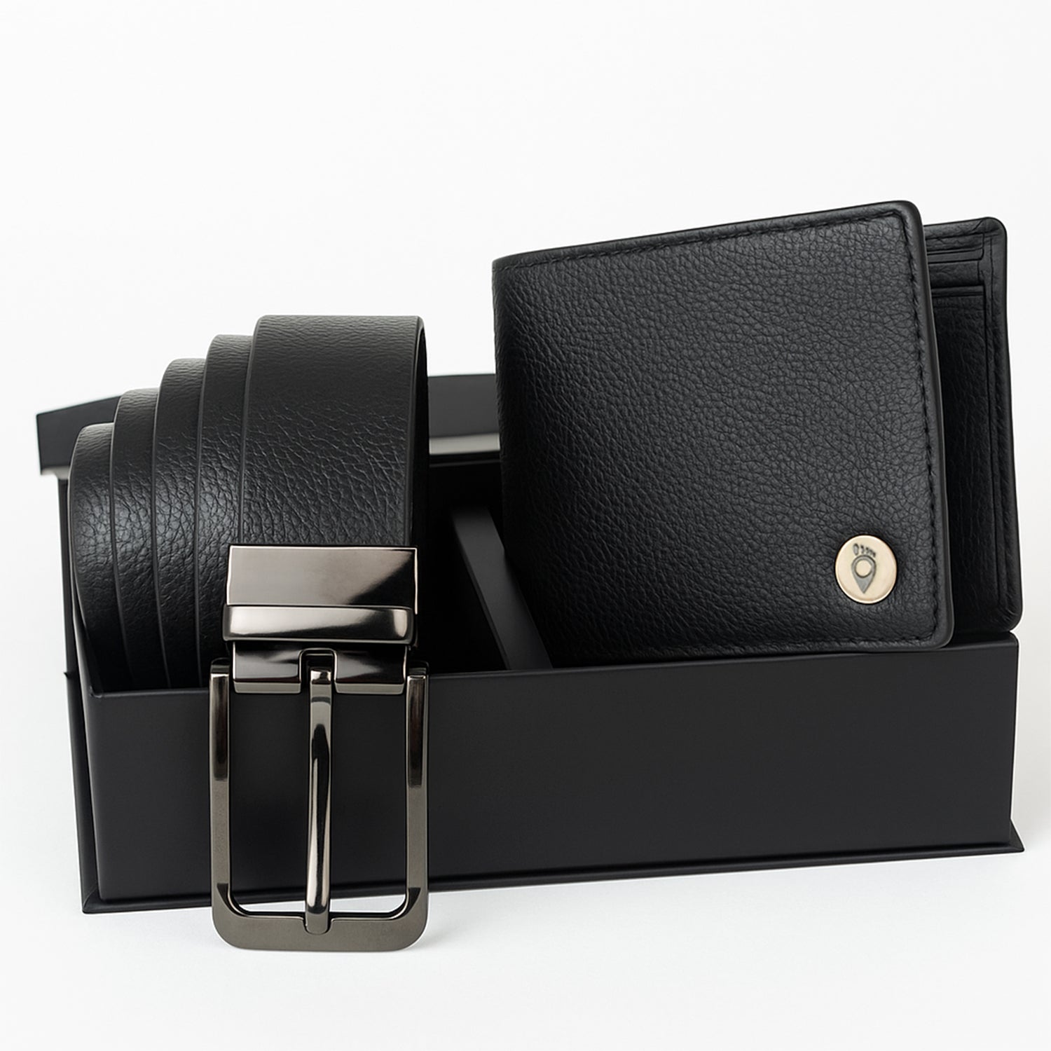 Leather Belt & Wallet Combo