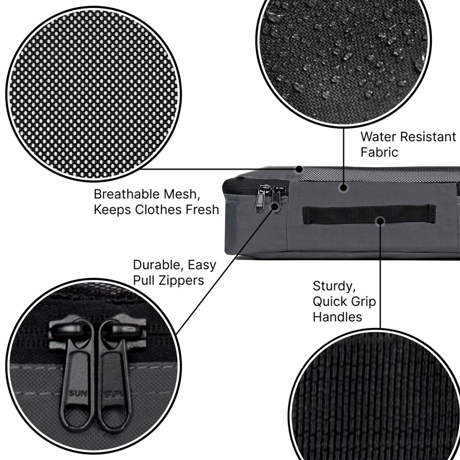 Packing Cubes | Set of 8 Grey