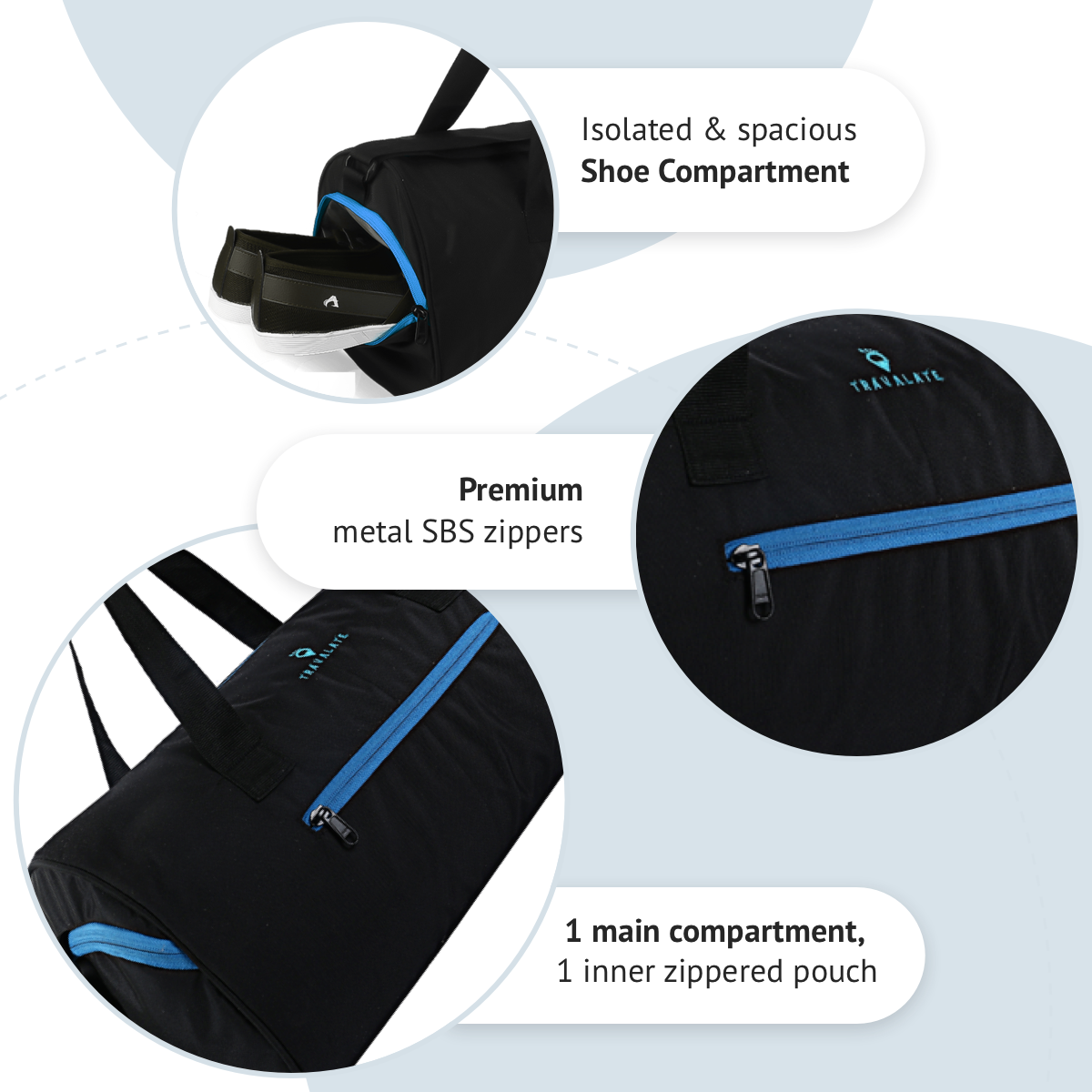 Duffle Gym Bag_35L | Blue