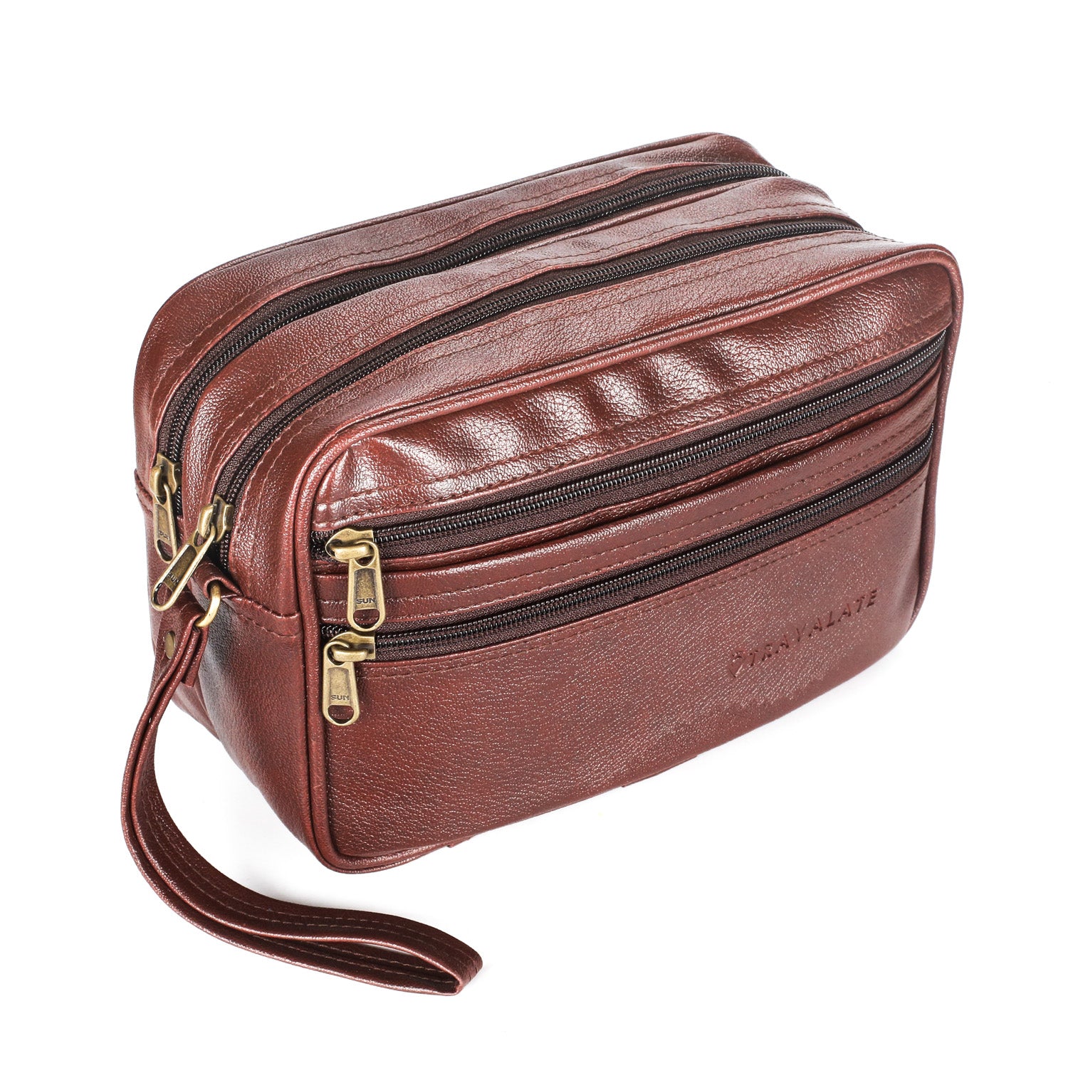 Multipurpose Leather Cash Bag | Brown