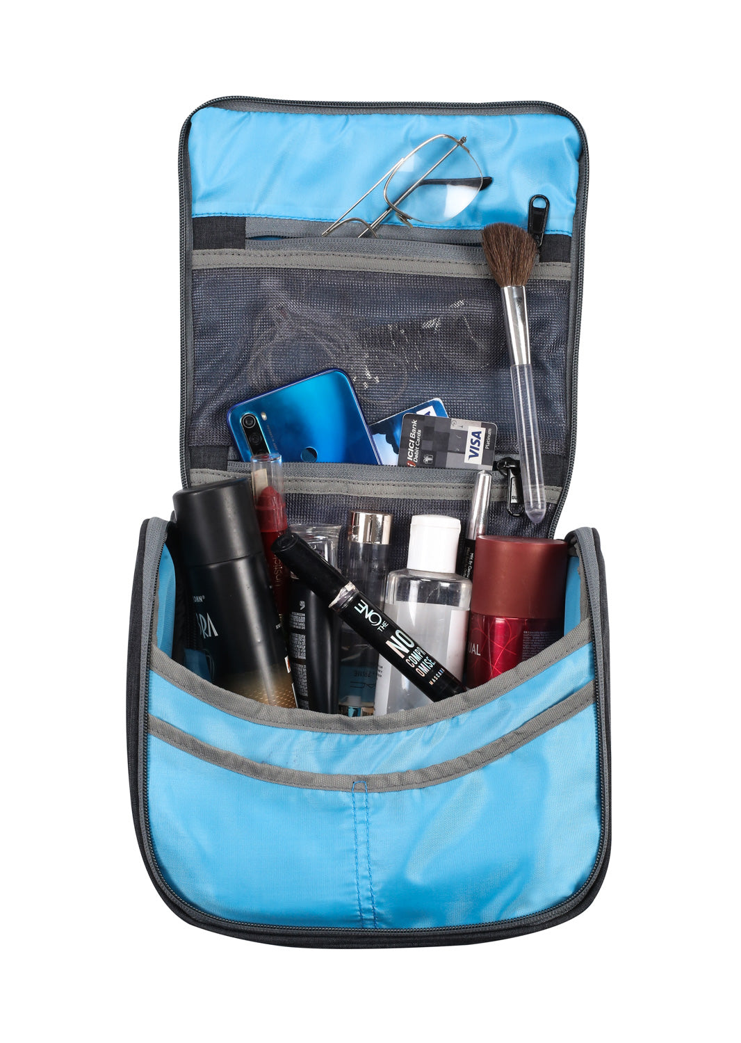 Trendy Multi Pocket Toiletry Bag | Grey