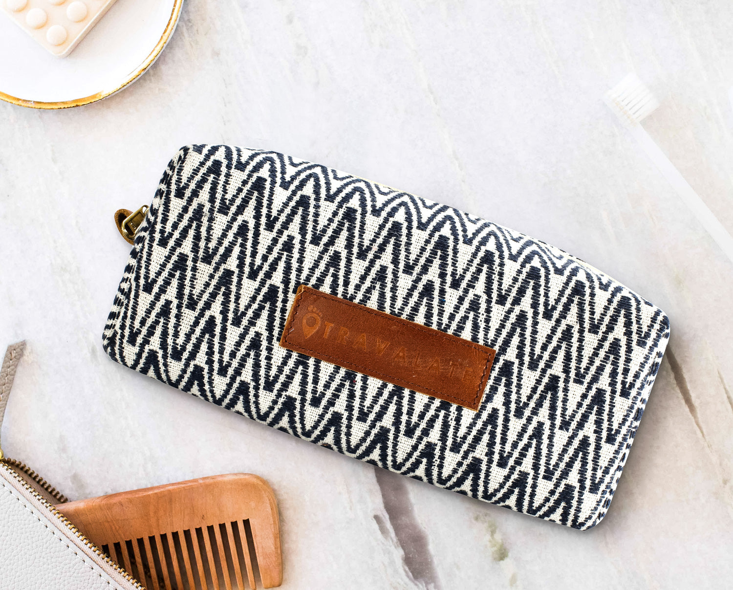 Handcrafted Travel Dopp Kit | Black