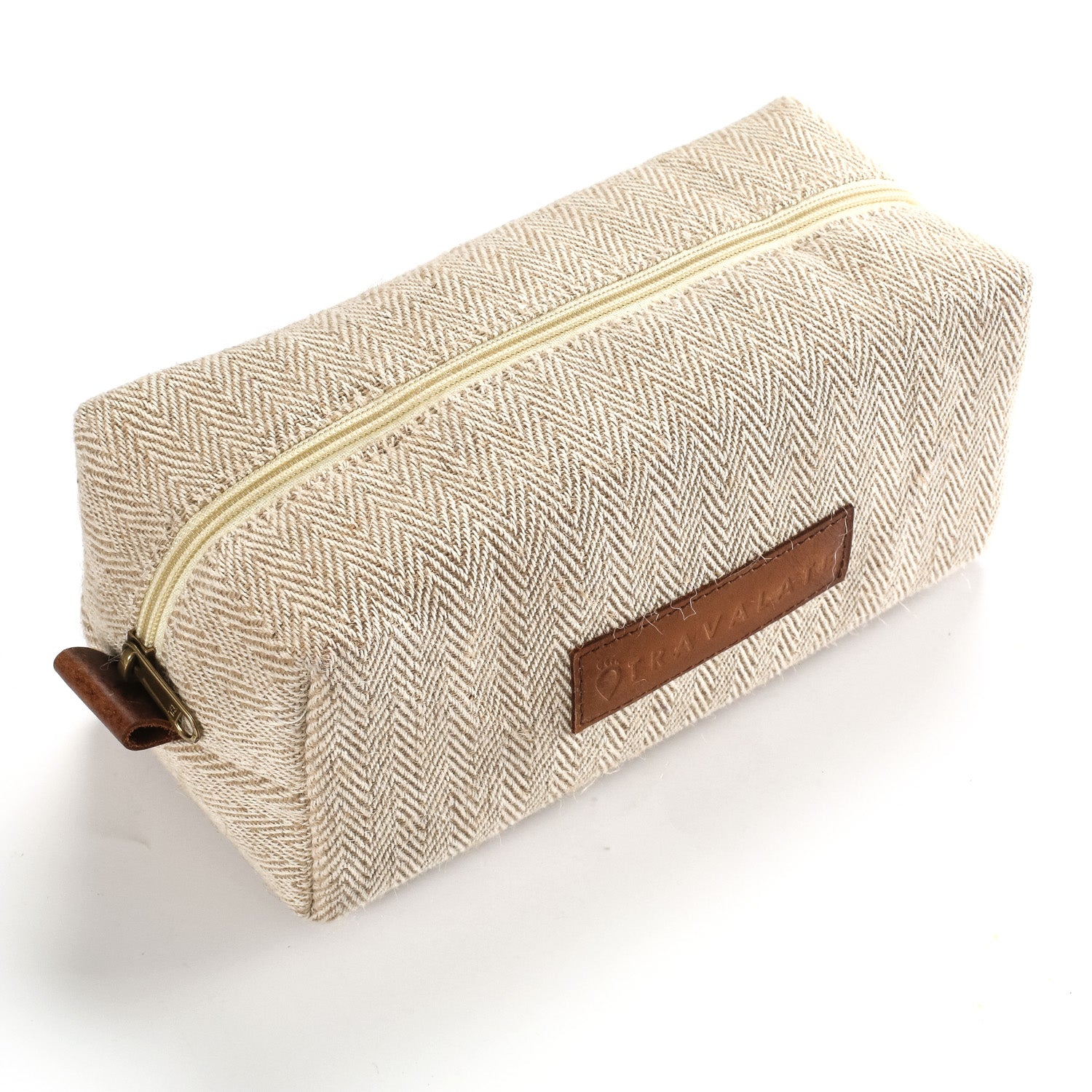 Handcrafted Travel Dopp Kit | Beige