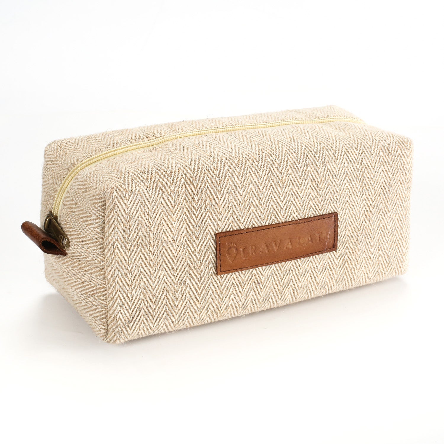 Handcrafted Travel Dopp Kit | Beige