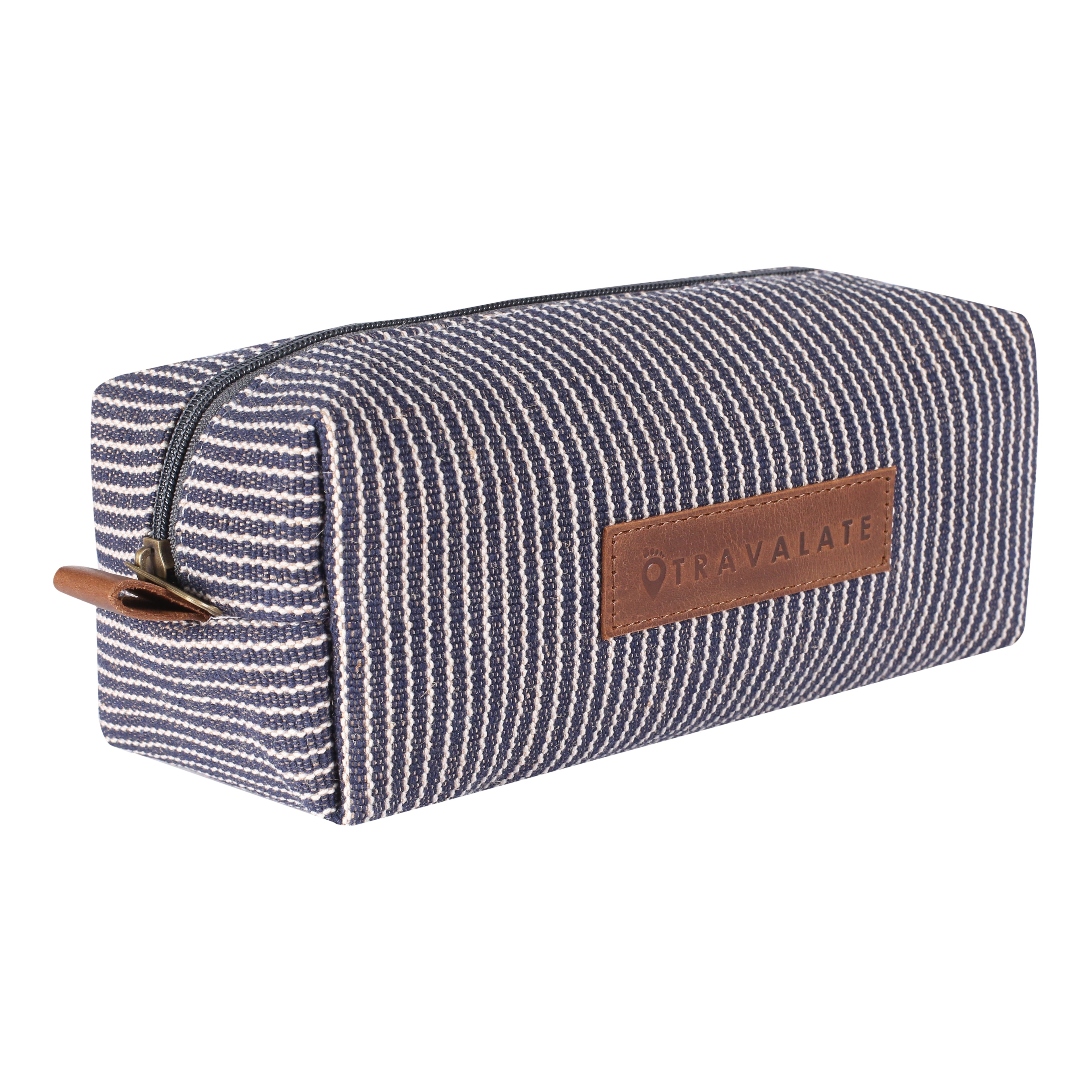 Handcrafted Travel Dopp Kit | Navy Blue