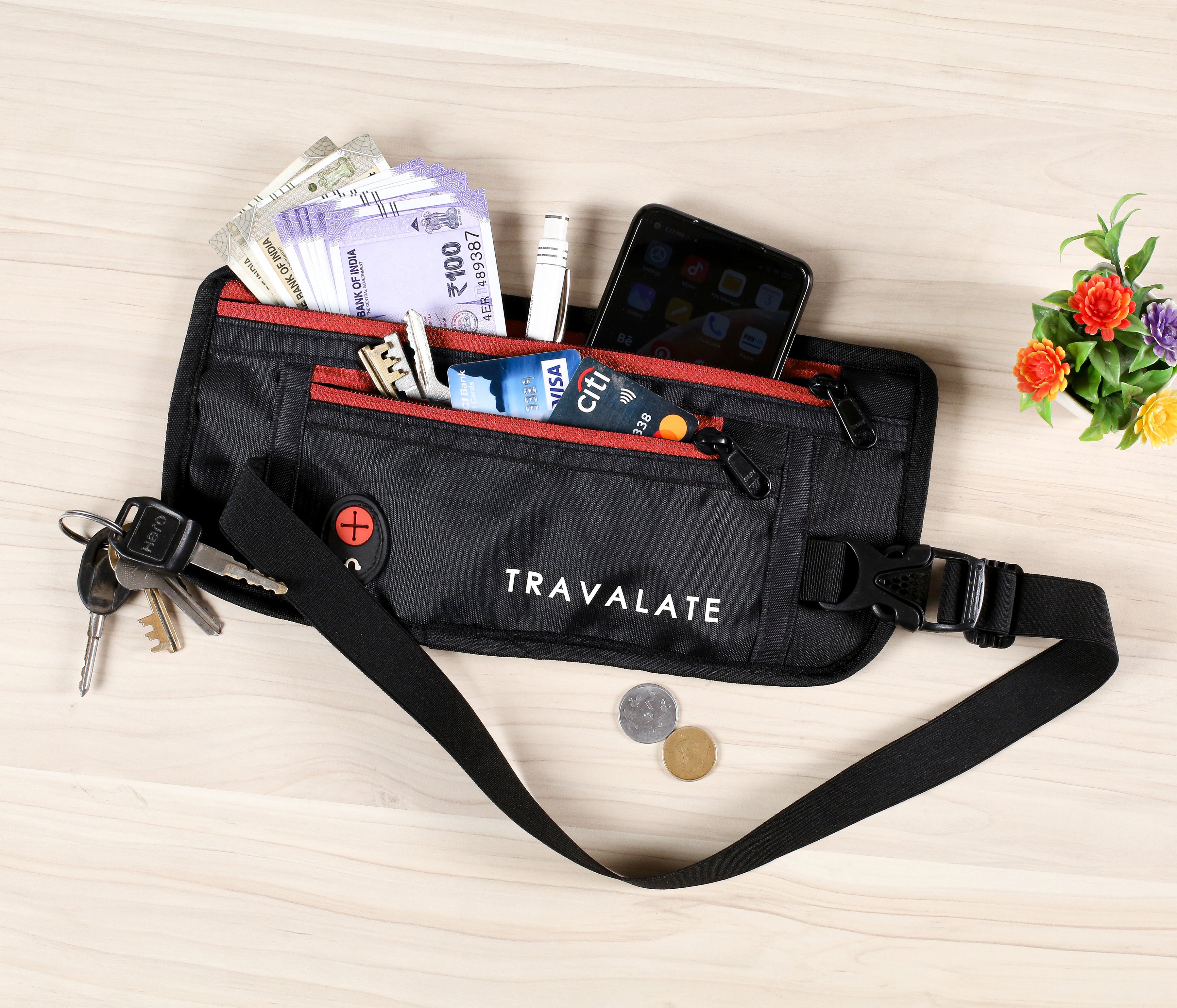 Nylon Fanny Pack | Red