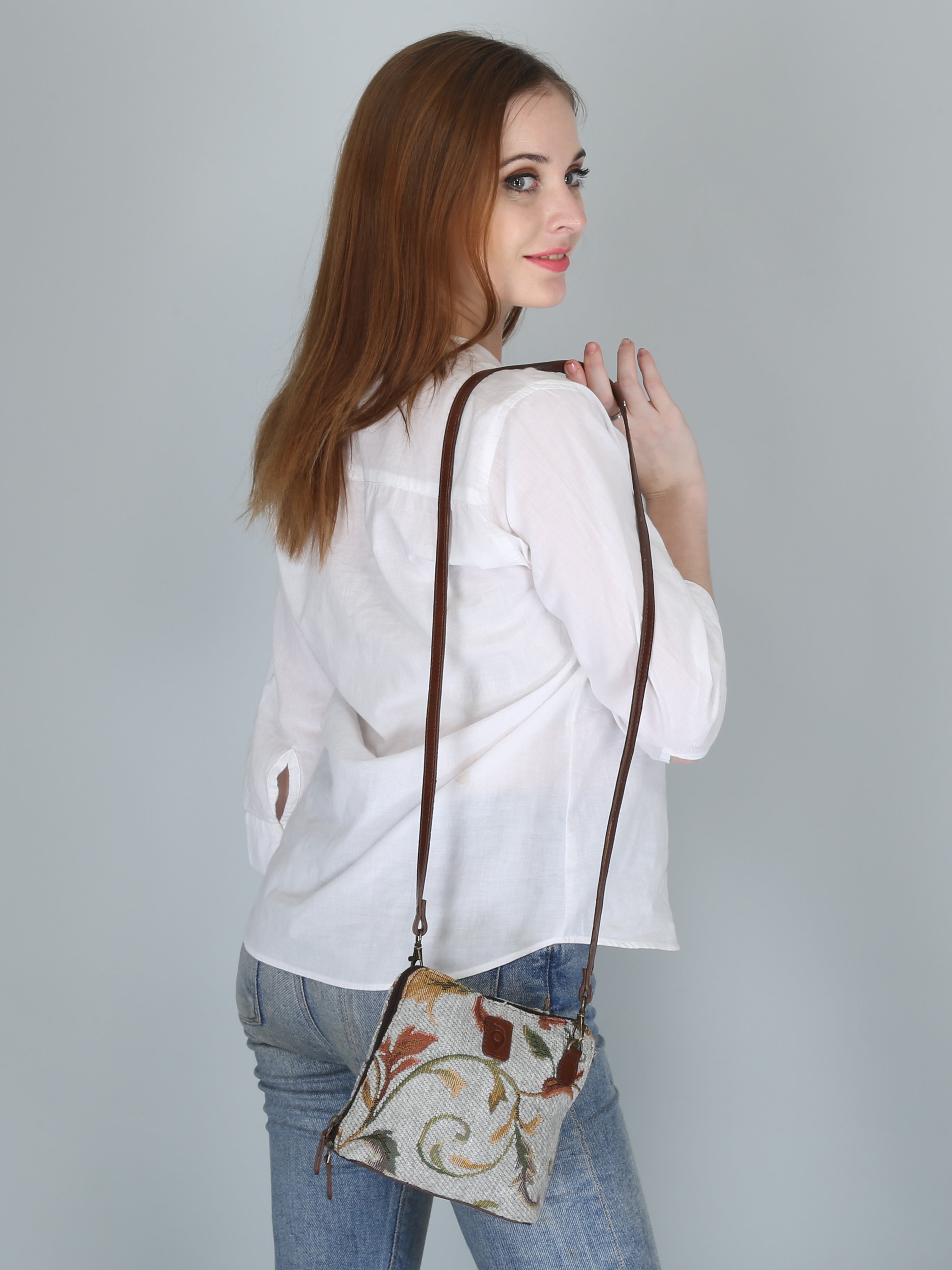 Woven Patterned Sling Bag | Multicolour
