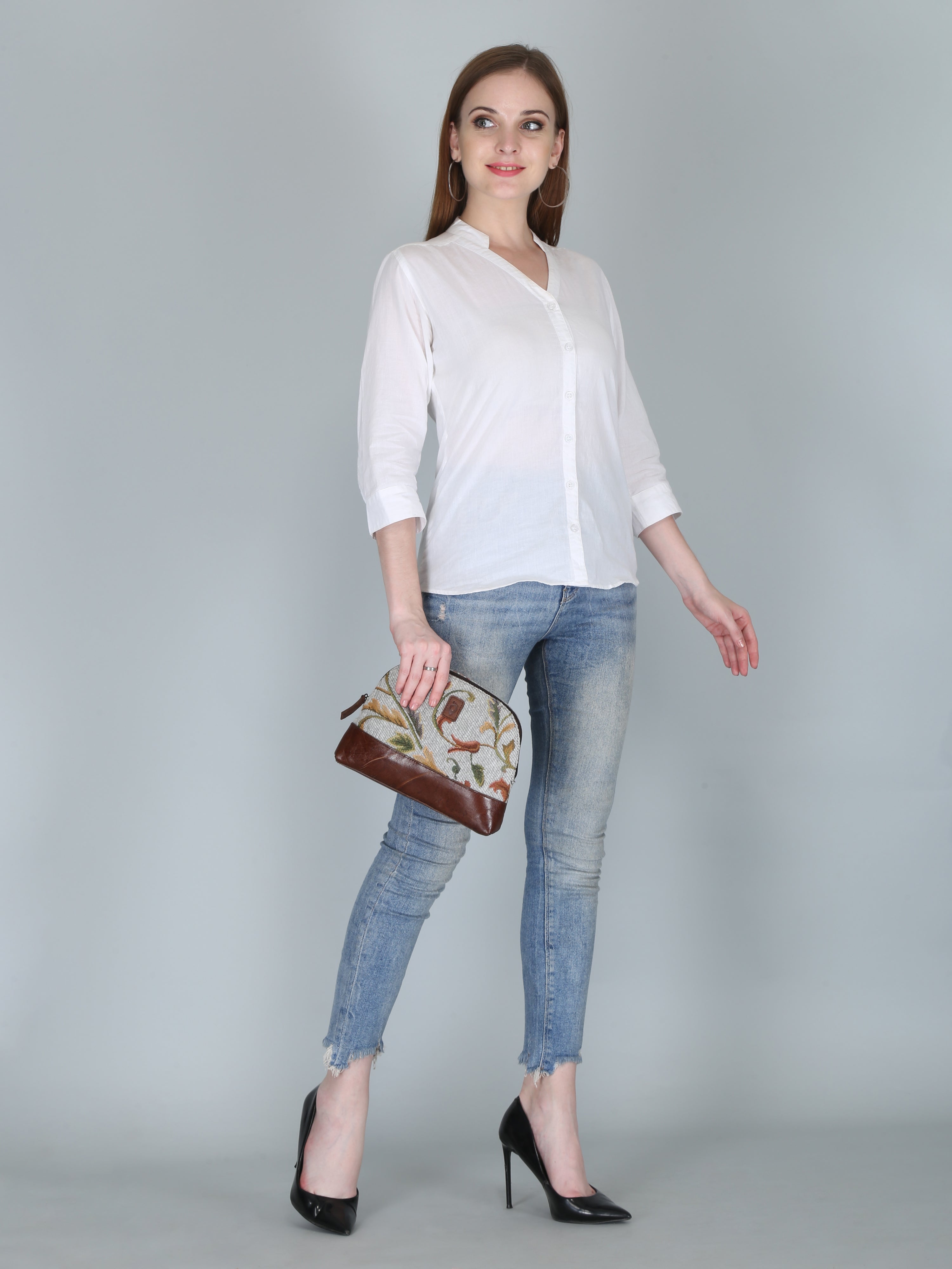 Woven Patterned Clutch | Multicolour