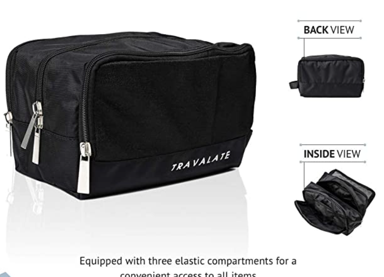 Multi-utility Polyester Toiletry Kit | Black