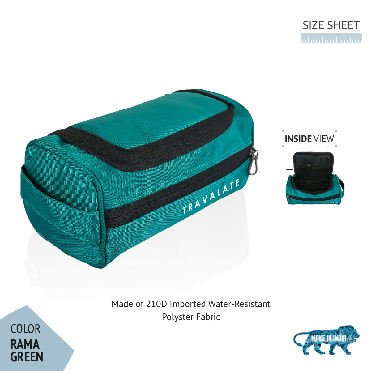 Multi-Equipped Toiletry Bag | Rama Green
