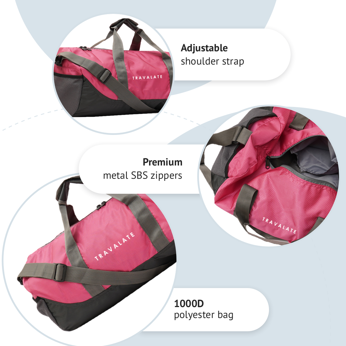 Gym Duffle Bag_30L | Pink