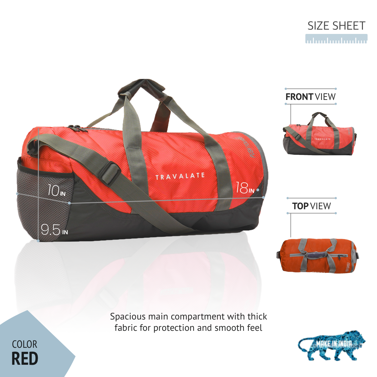 Gym Duffle Bag_30L | Red
