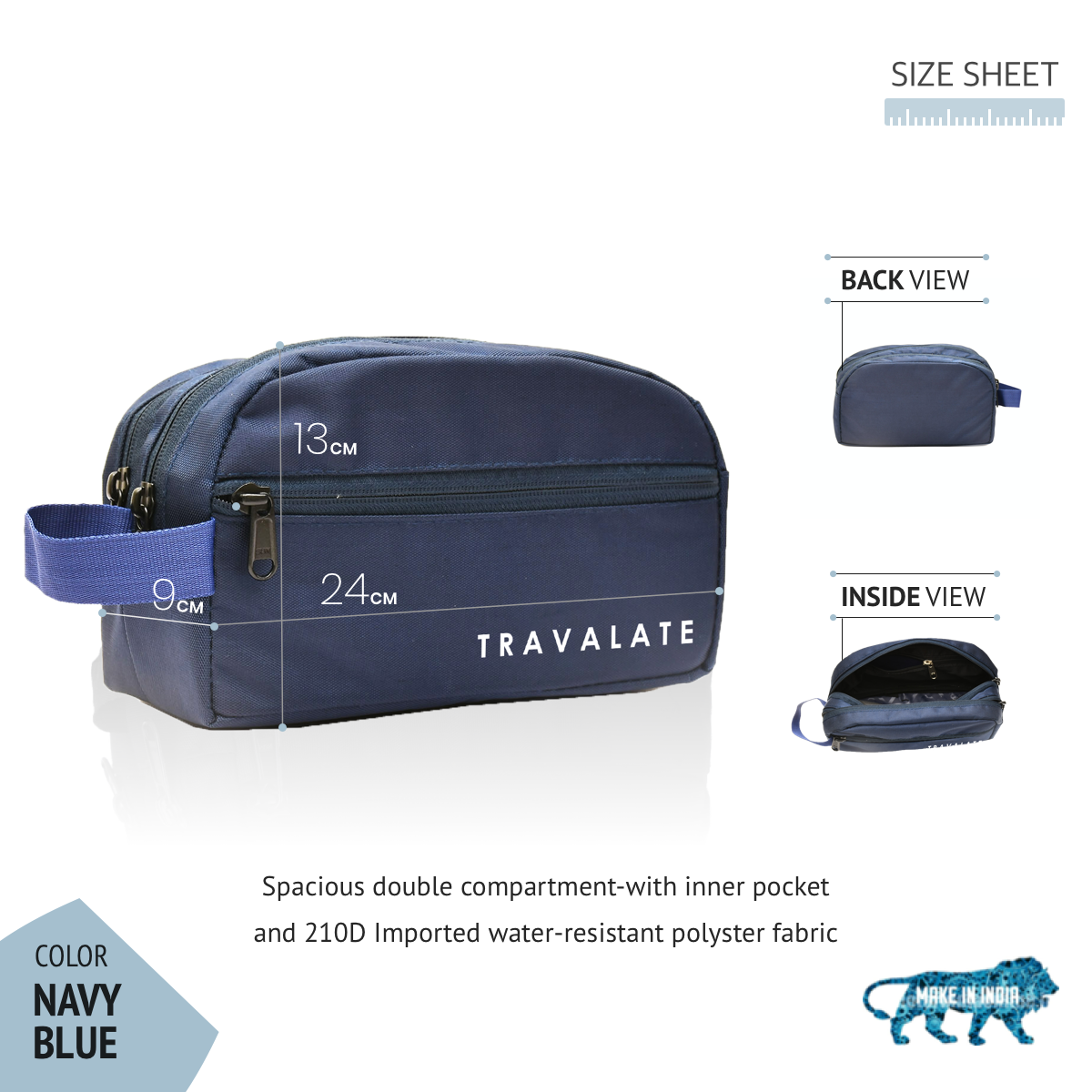 Ultimate On-The-Go Toiletry Kit | Blue