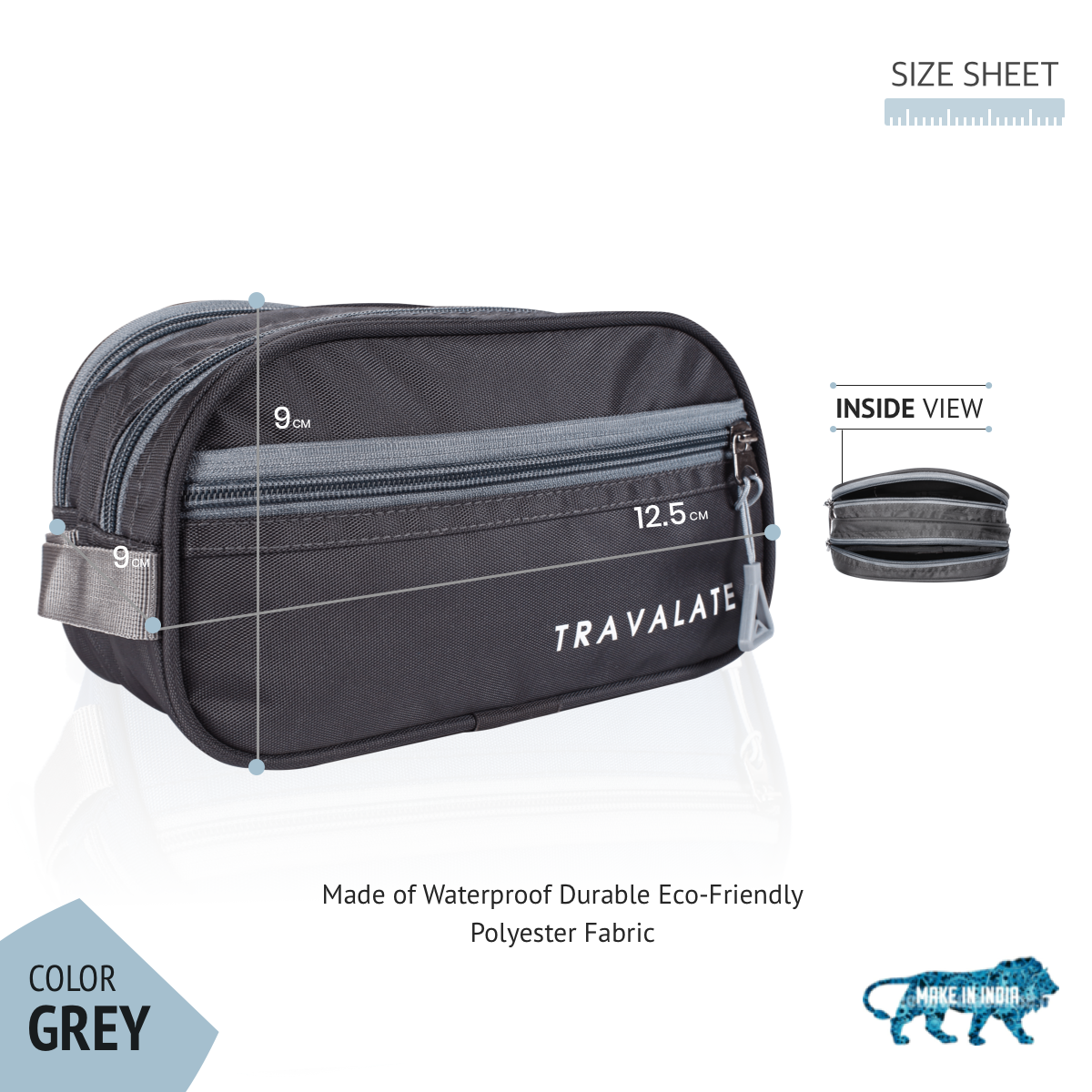 Multi-utility Toiletry Kit | Grey